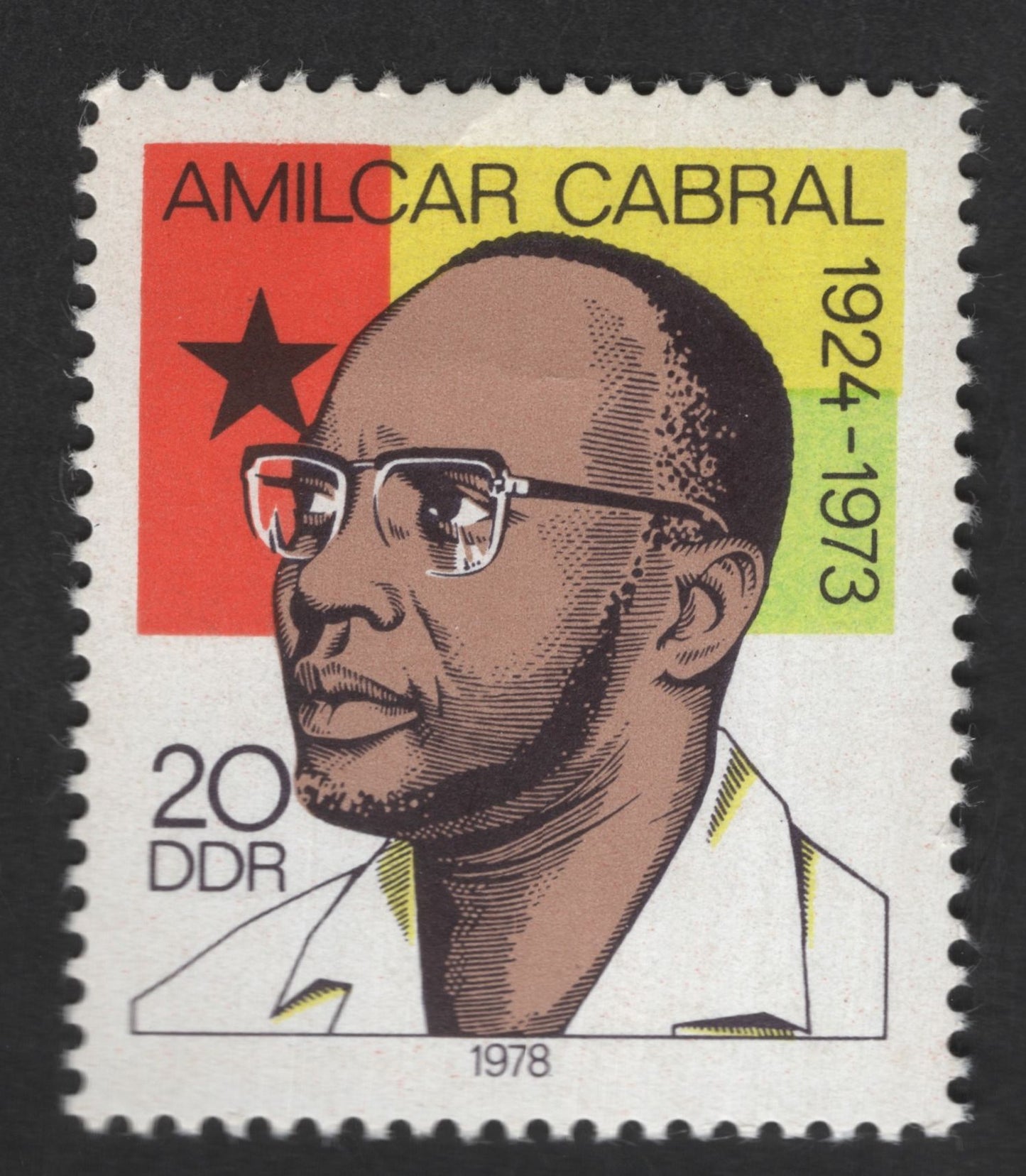 SCG12878 - DDR 1978 – Amílcar Cabral Revolutionary Leader Commemorative Stamp (20 Pf)