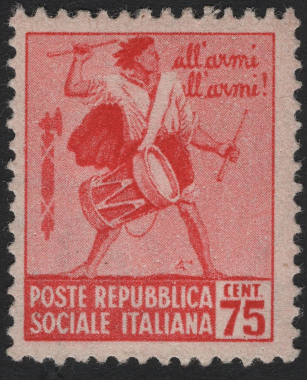 SCG10879 - Italy (RSI) 1944 – “All’armi! All’armi!” Patriotic Drummer – 75c Carmine