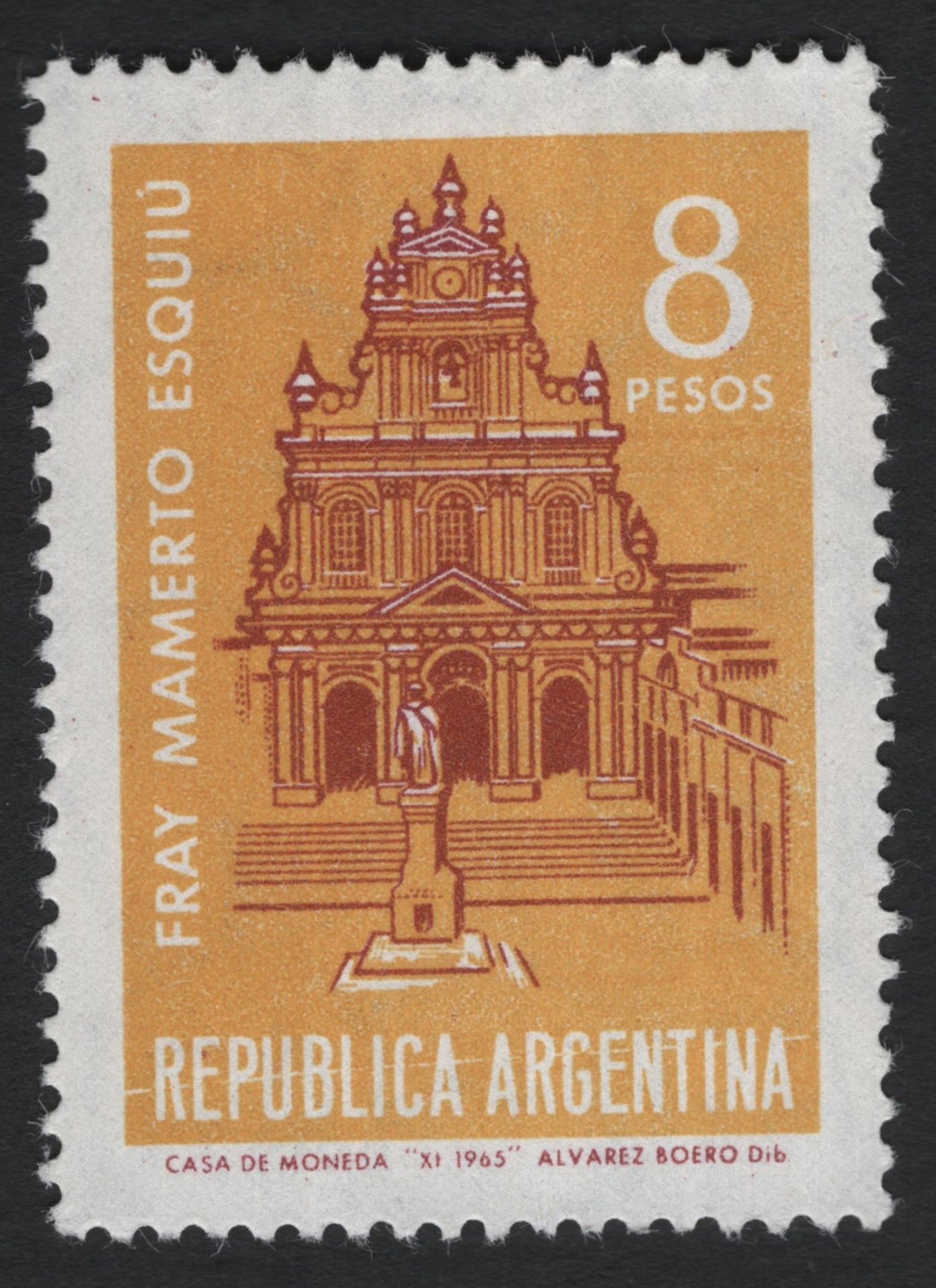 SCG10554 - Argentina 1965 – Fray Mamerto Esquiú Commemorative, 8 Pesos