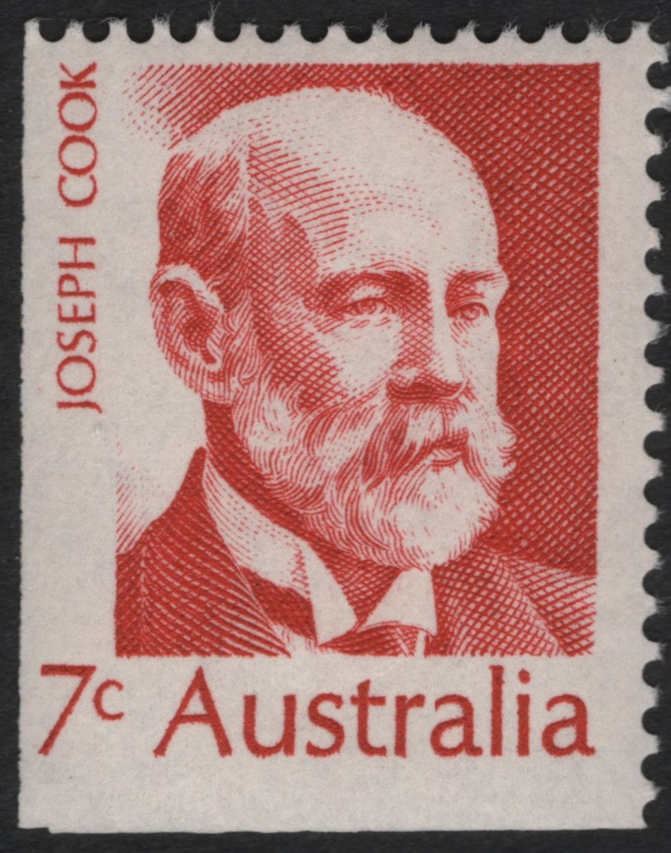 SCG10884 - Australia 7c Joseph Cook Definitive Stamp (1960s Issue)