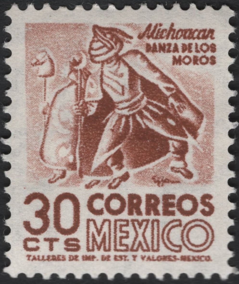 SCG10888 - Mexico 30c “Danza de los Moros – Michoacán” Folk Dance Stamp