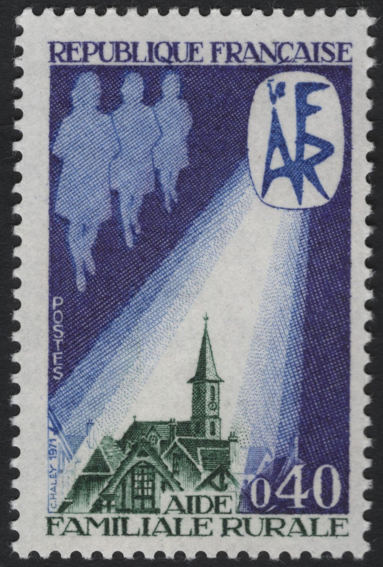 SCG10300 - 🇫🇷 France 1971 – Aide Familiale Rurale (Rural Family Aid) – 0.40F + Charity