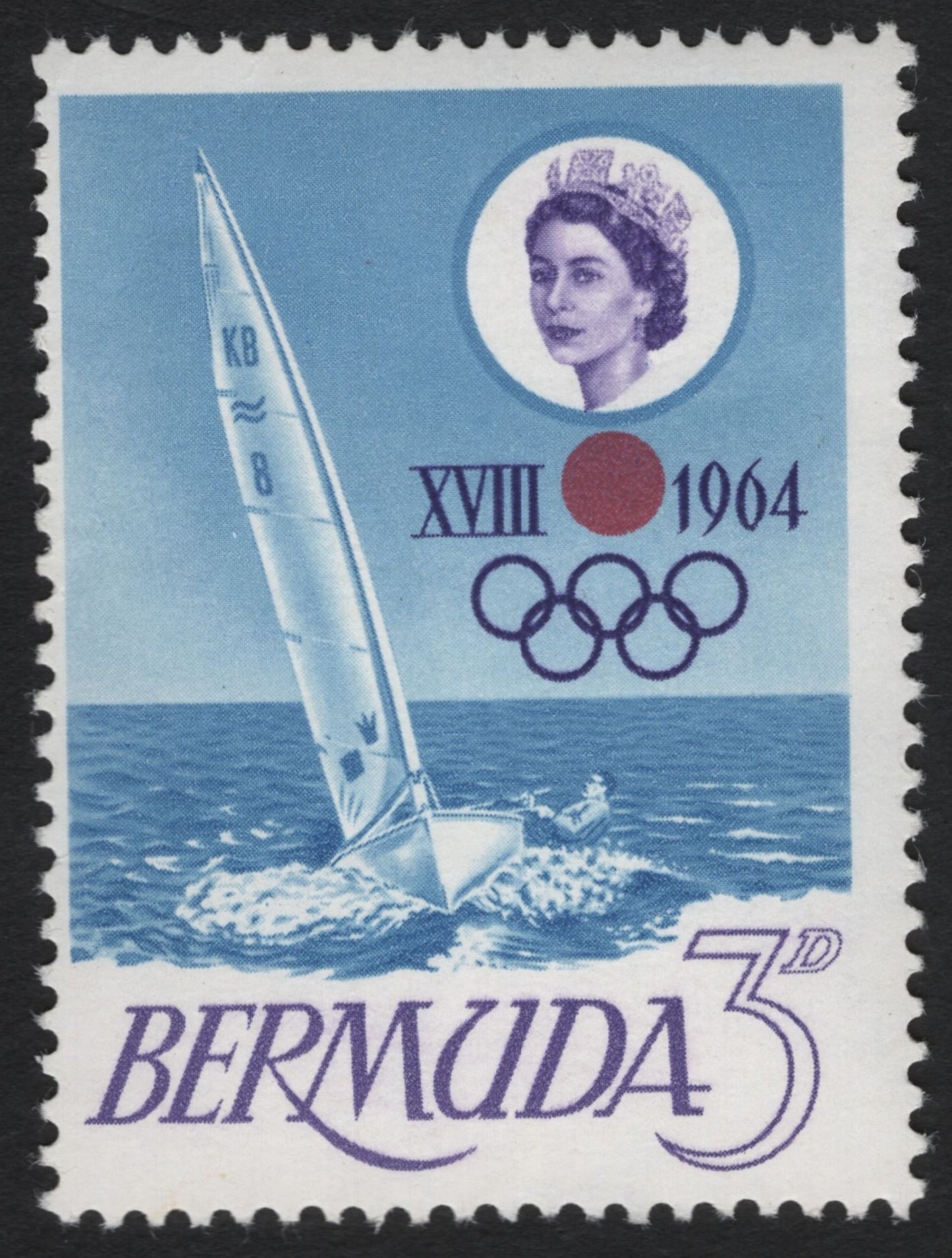 SCG9974 - Bermuda 1964 – XVIII Olympic Games, Tokyo – Sailing 3d
