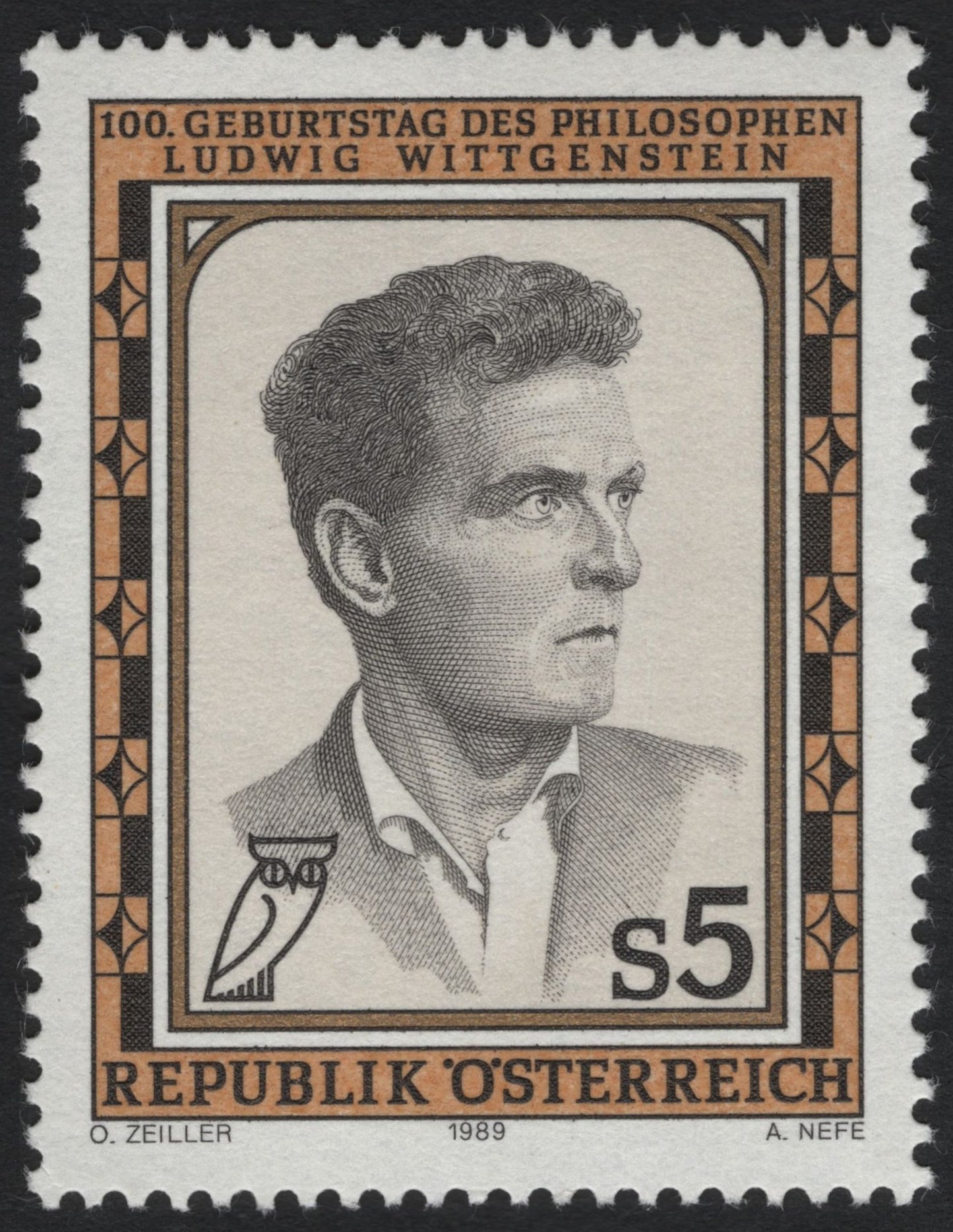 SCG10005 - Austria 1989 – Ludwig Wittgenstein Centenary – 5 Schilling Commemorative