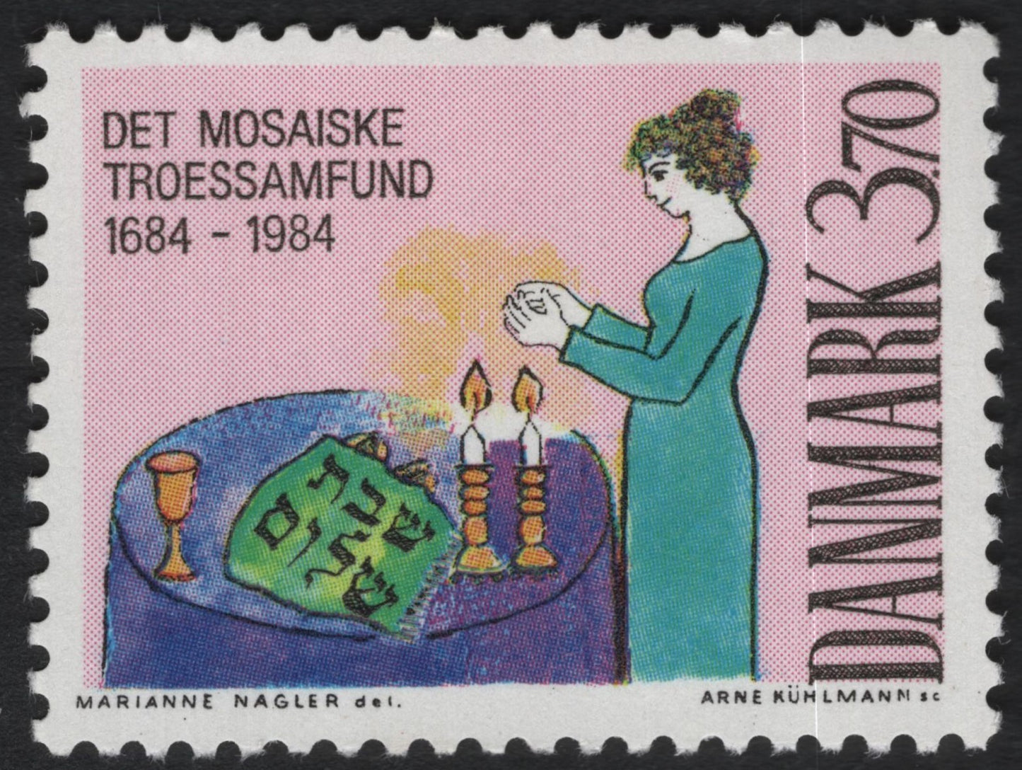 SCG10010 - Denmark 1984 – 300 Years of the Mosaic Faith Community – 3.70 kr