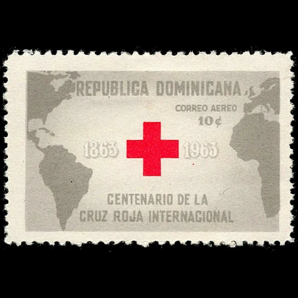 SCG112 Dominican Republic – Red Cross Centenary Stamp (1963) (MLH)