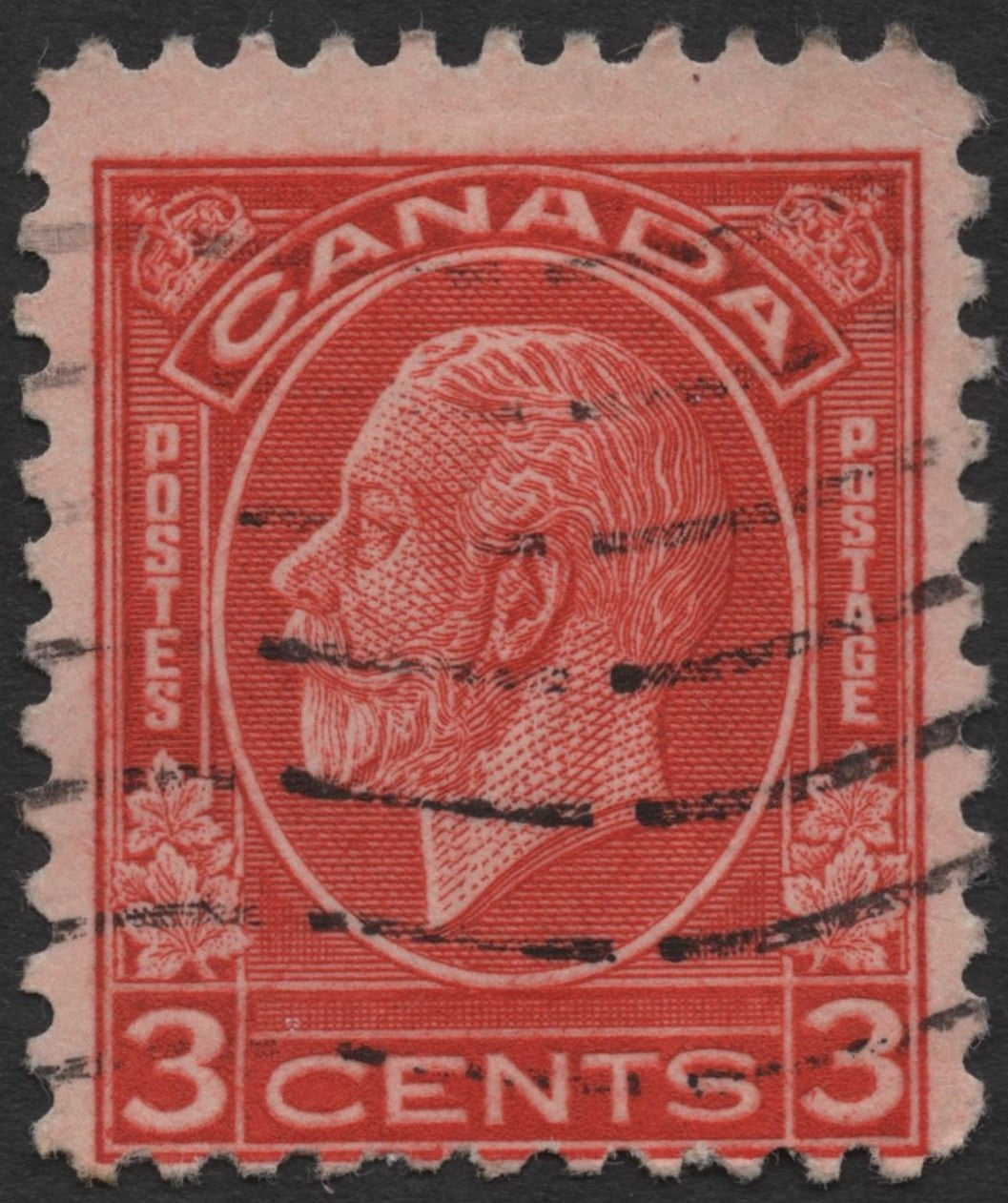 SCG600 - Canada 3 Cents King George V Used Stamp