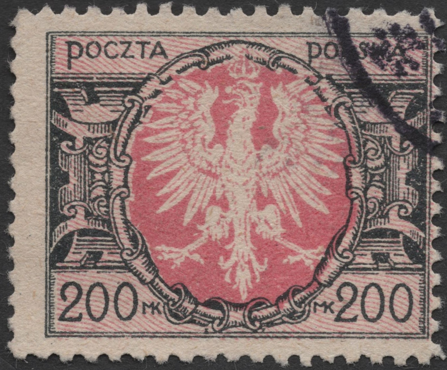 SCG587 - Poland 200 Mark Stamp – White Eagle National Emblem Design