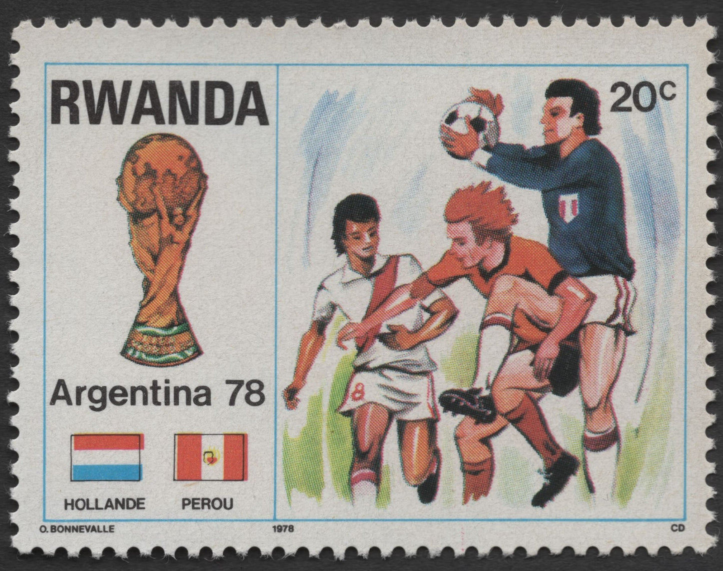 SCG397 - Rwanda 1978 FIFA World Cup Argentina Stamp