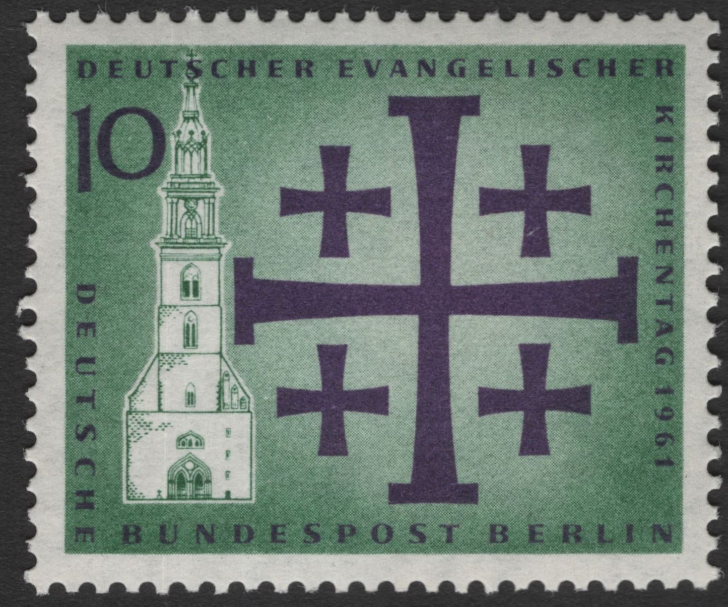 SCG11756 - Germany (Berlin) 1961 Evangelical Church Congress Commemorative Stamp Pair