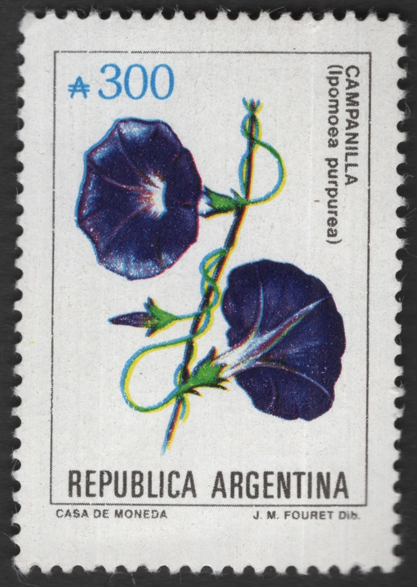 SCG11757 - Argentina Native Flora Stamp Pair – Water Hyacinth & Morning Glory