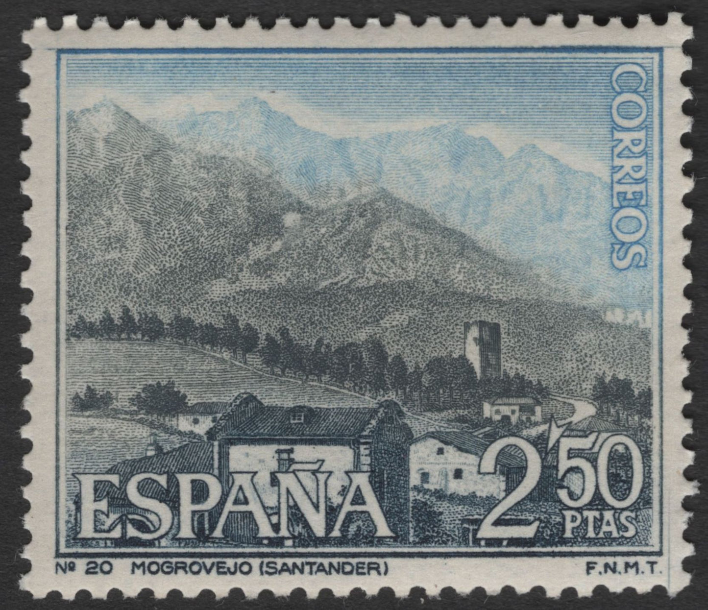 SCG11778 - Spain Scenic Landscapes Definitive Pair – Zamora Bridge & Mogrovejo (1960s)