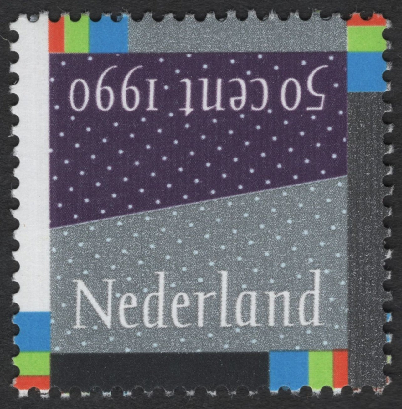SCG12093 - Netherlands 1990 “Nederland 50 Cent” Modern Typography Definitive