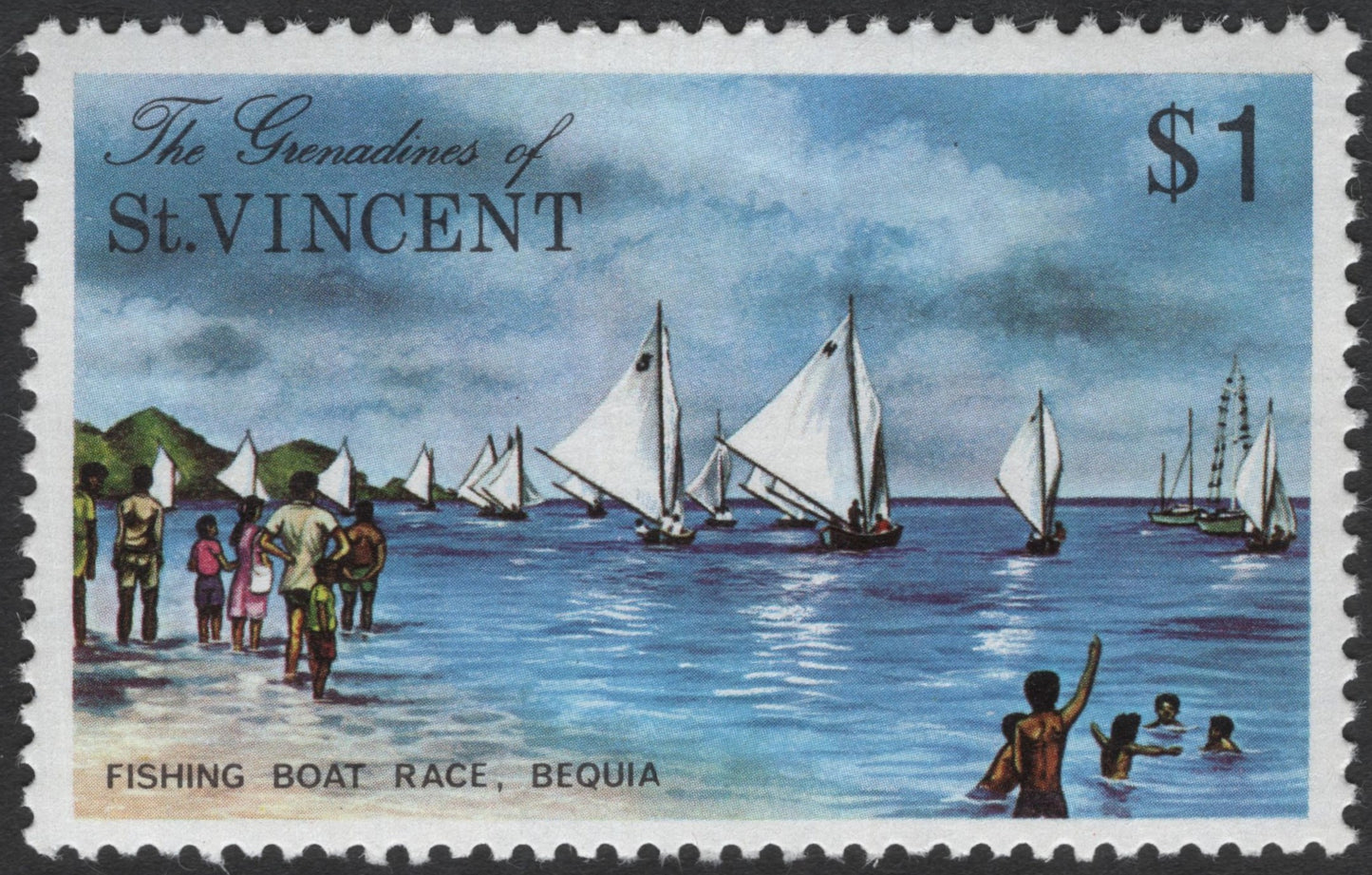 SCG12076 - St. Vincent & the Grenadines – Bequia Fishing Boat Race Commemorative