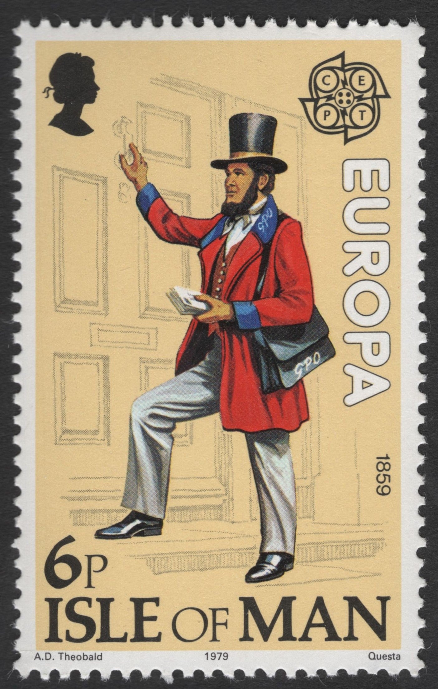 SCG12077 - Isle of Man 1979 CEPT Europa – Historical Postman (1859)