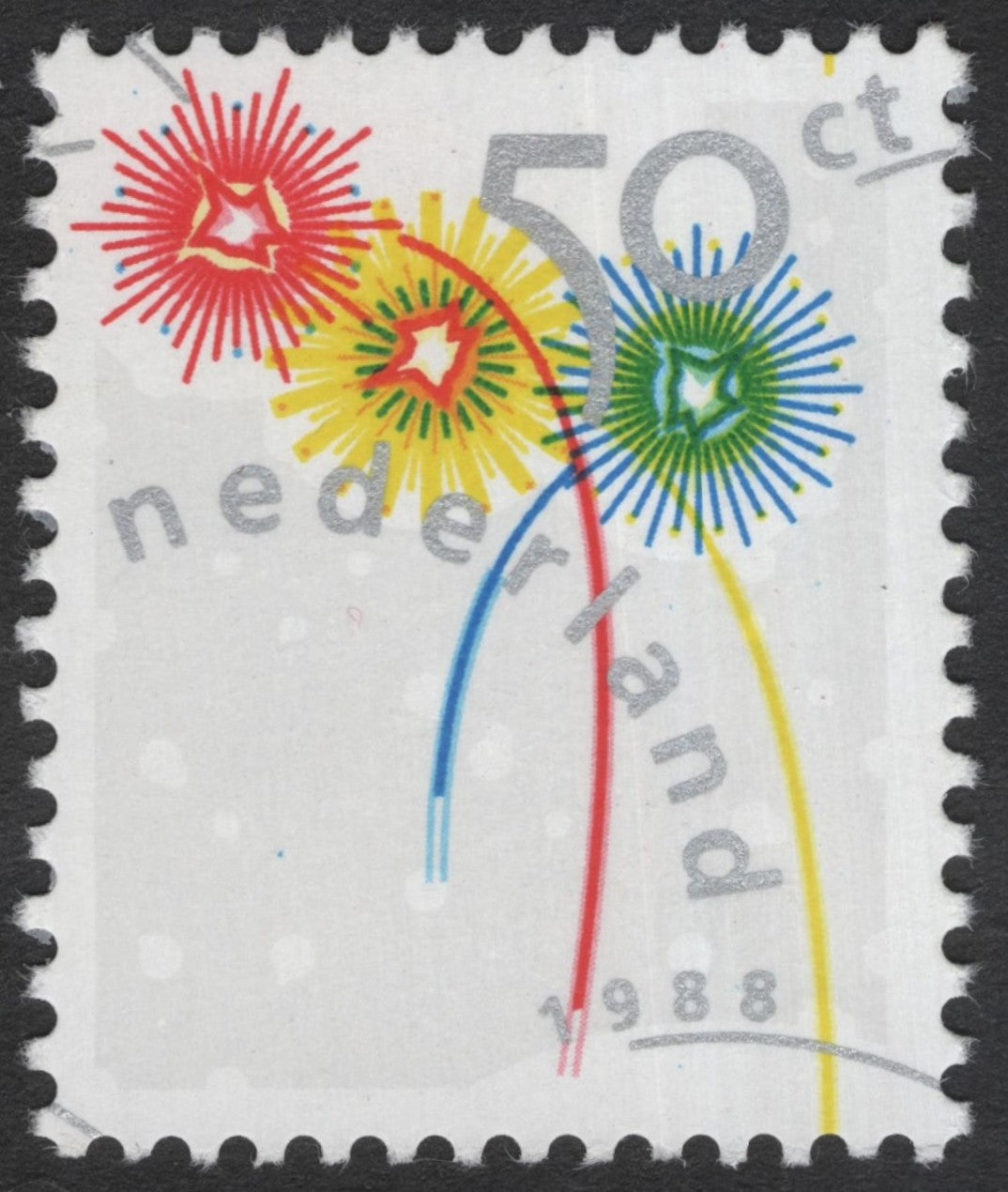SCG12078 - Netherlands 1988 Fireworks Definitive – 50 Cent