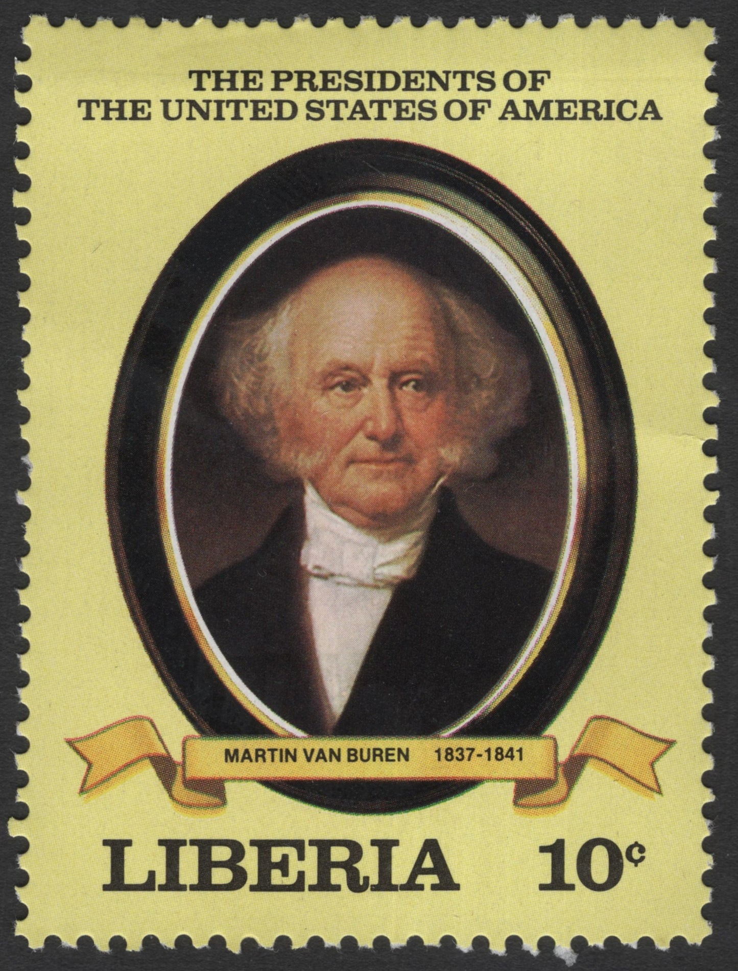SCG12060 - Liberia 10c Martin Van Buren – U.S. Presidents Series