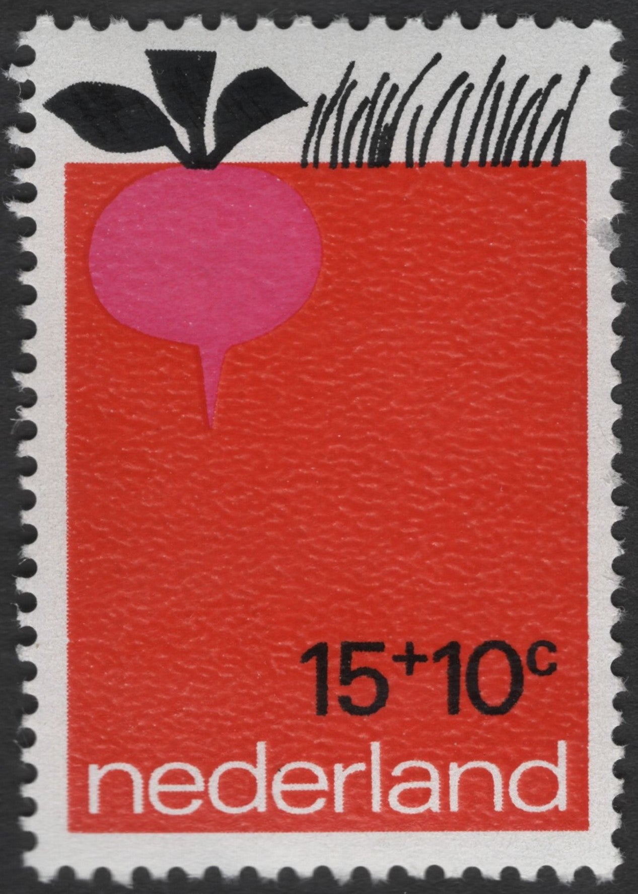 SCG12053 - Netherlands Semi-Postal “Radish” Charity Stamp (15+10c)