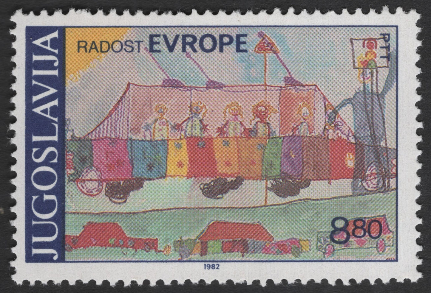 SCG12057 - Yugoslavia 1982 Europa – “Joy of Europe” Children’s Festival Train