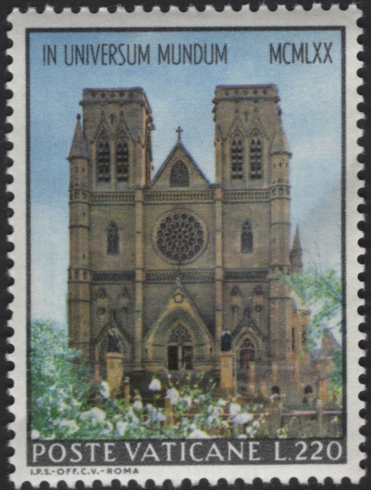 SCG13206 - Vatican City 1970 In Universum Mundum Churches Commemorative Stamps