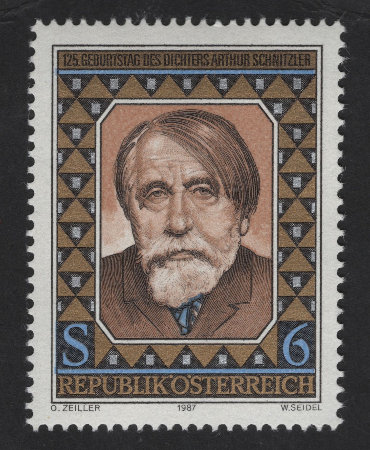 SCG13586 - Austria 1987 – 125th Birth Anniversary of Arthur Schnitzler (6 Schilling)