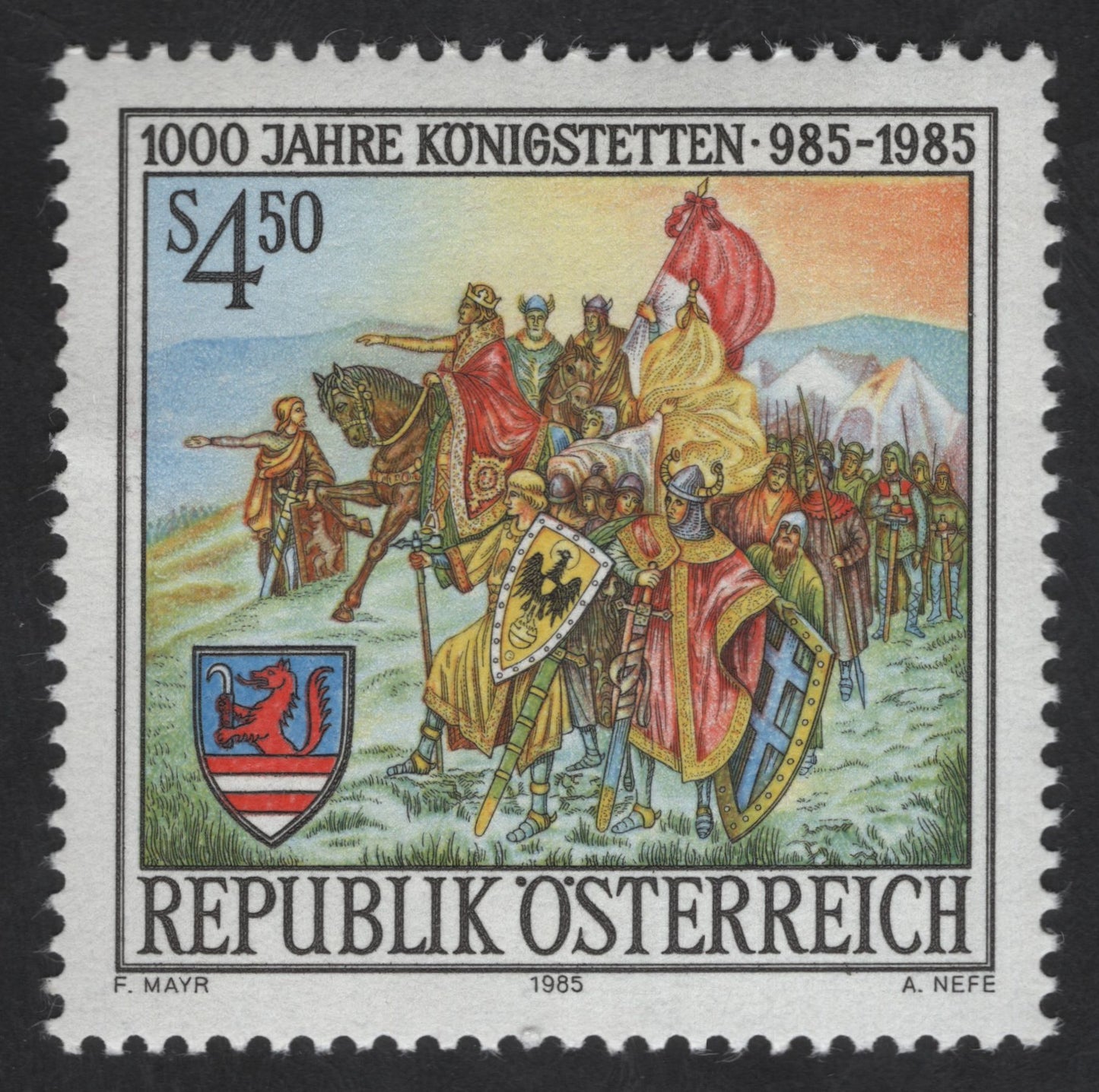 SCG13606 - Austria 1985 – 1000 Years of Königstetten Commemorative Stamp