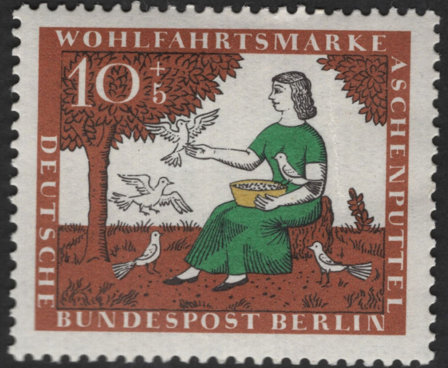 SCG13079 - Germany (Berlin) 1967 – “Aschenputtel” (Cinderella) Welfare Stamp Set