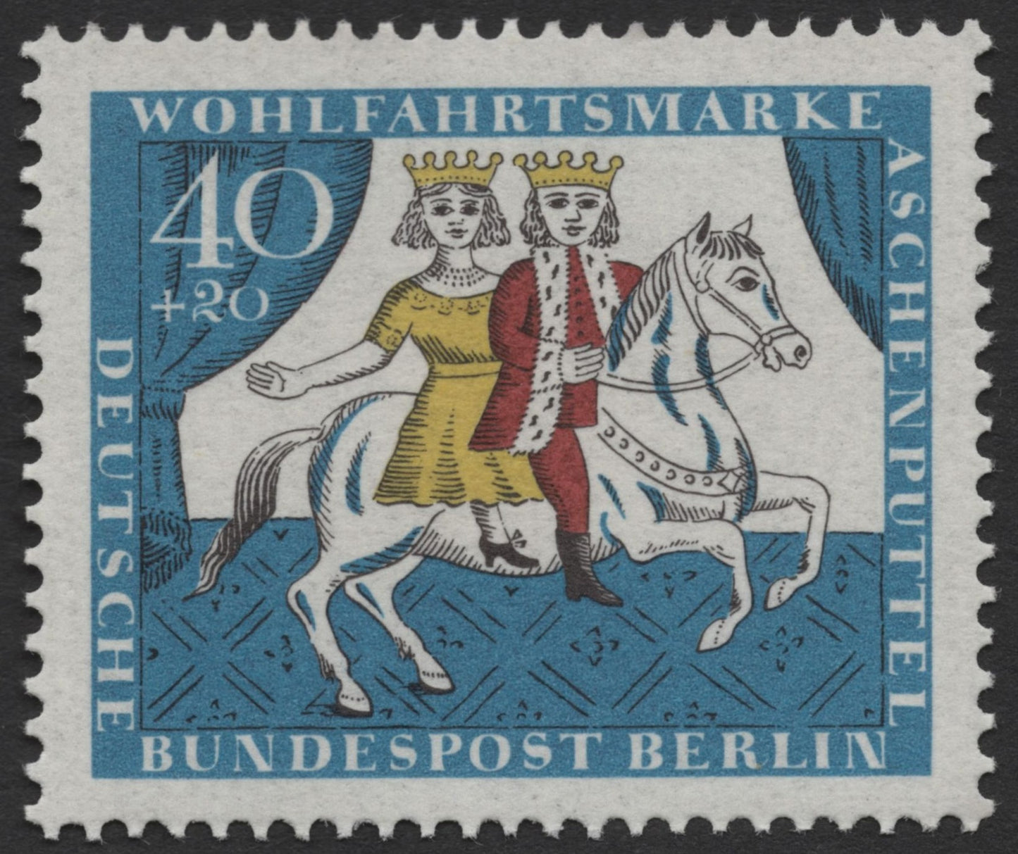 SCG517 - Germany Berlin 1962 Cinderella Fairy Tale Welfare Stamp Set
