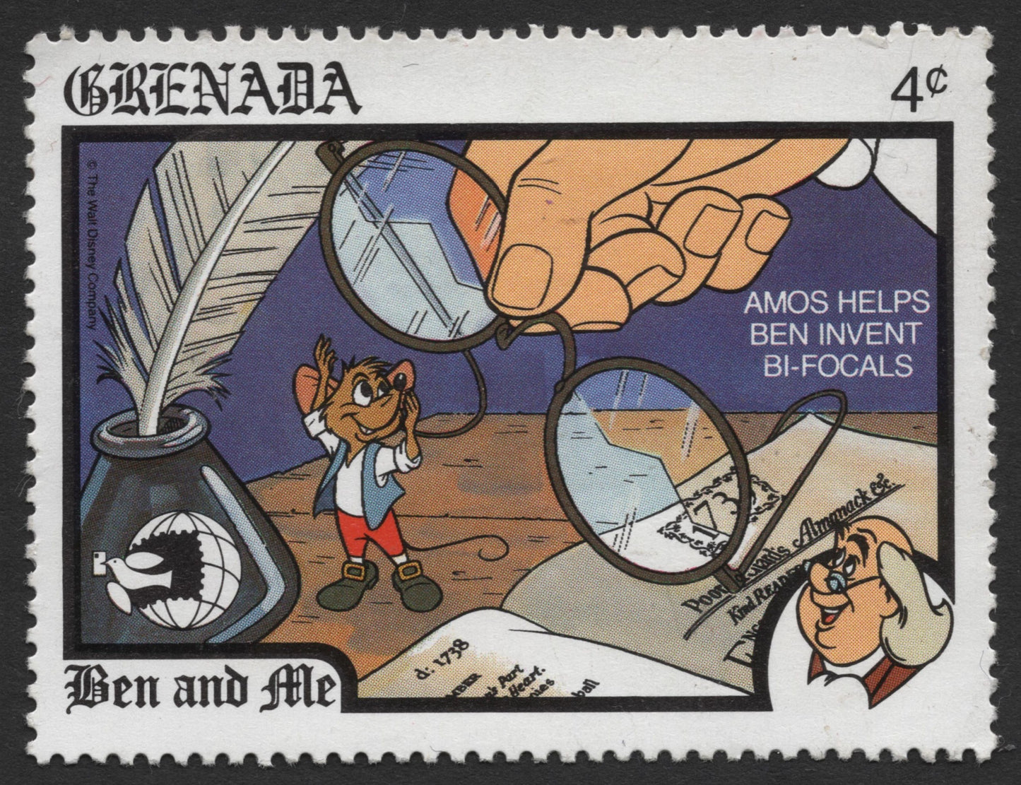 SCG503 - Grenada “Ben and Me” Disney Stamp Pair