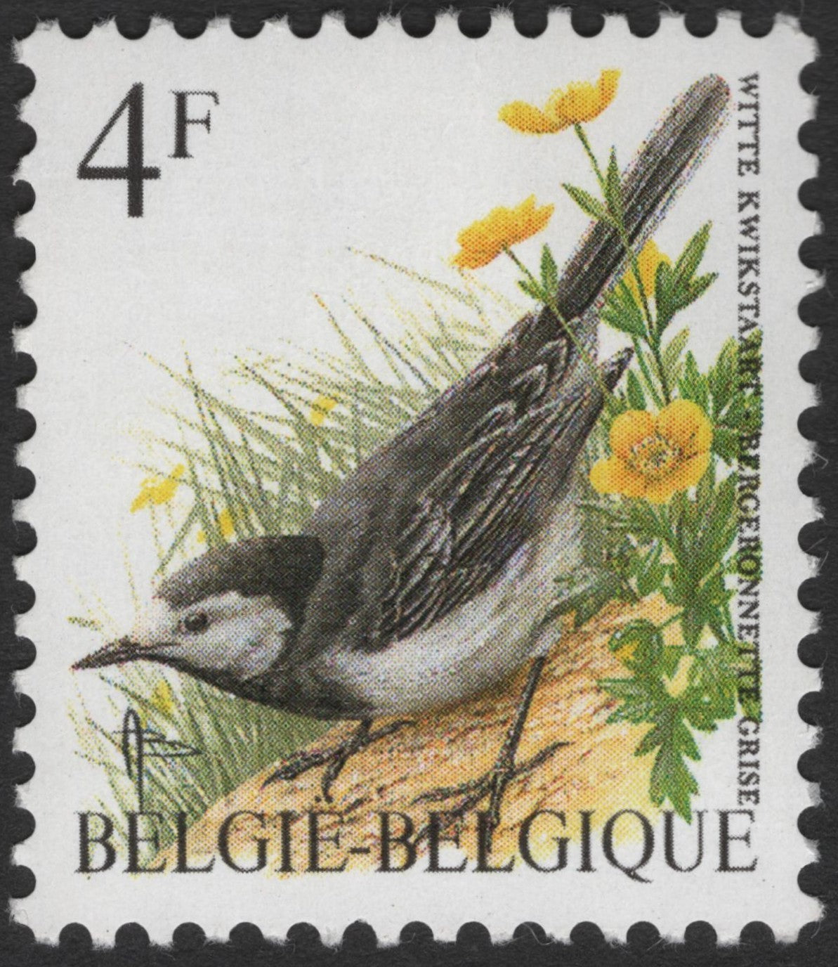 SCG12000 - Belgium 4F Nuthatch Bird – Nature Conservation Commemorative Stamp