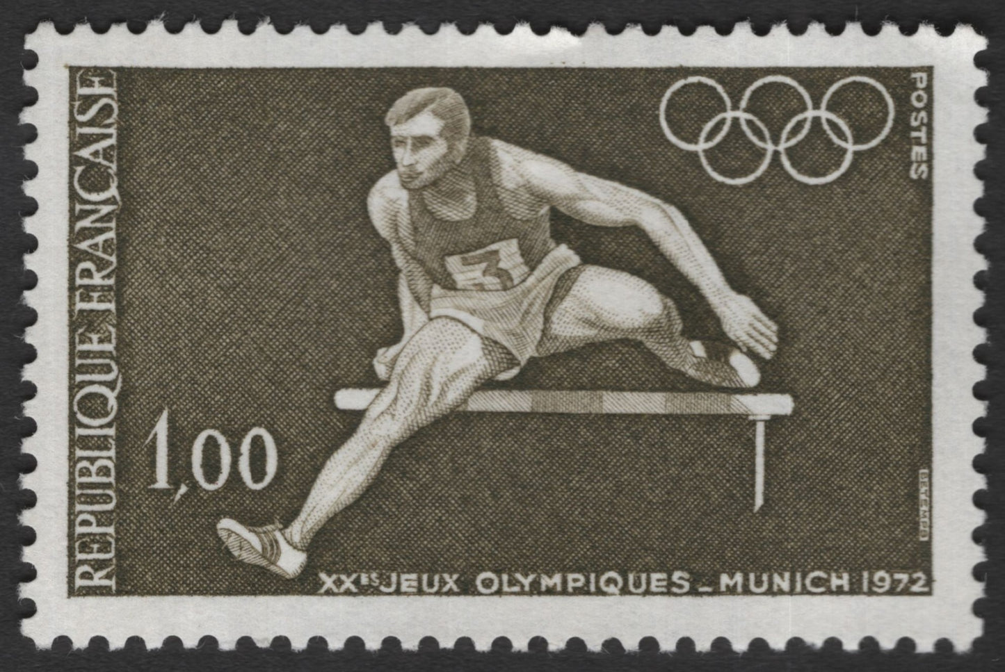 SCG11714 - Monaco 1972 Munich Olympics – Hurdles Athlete (1.00)