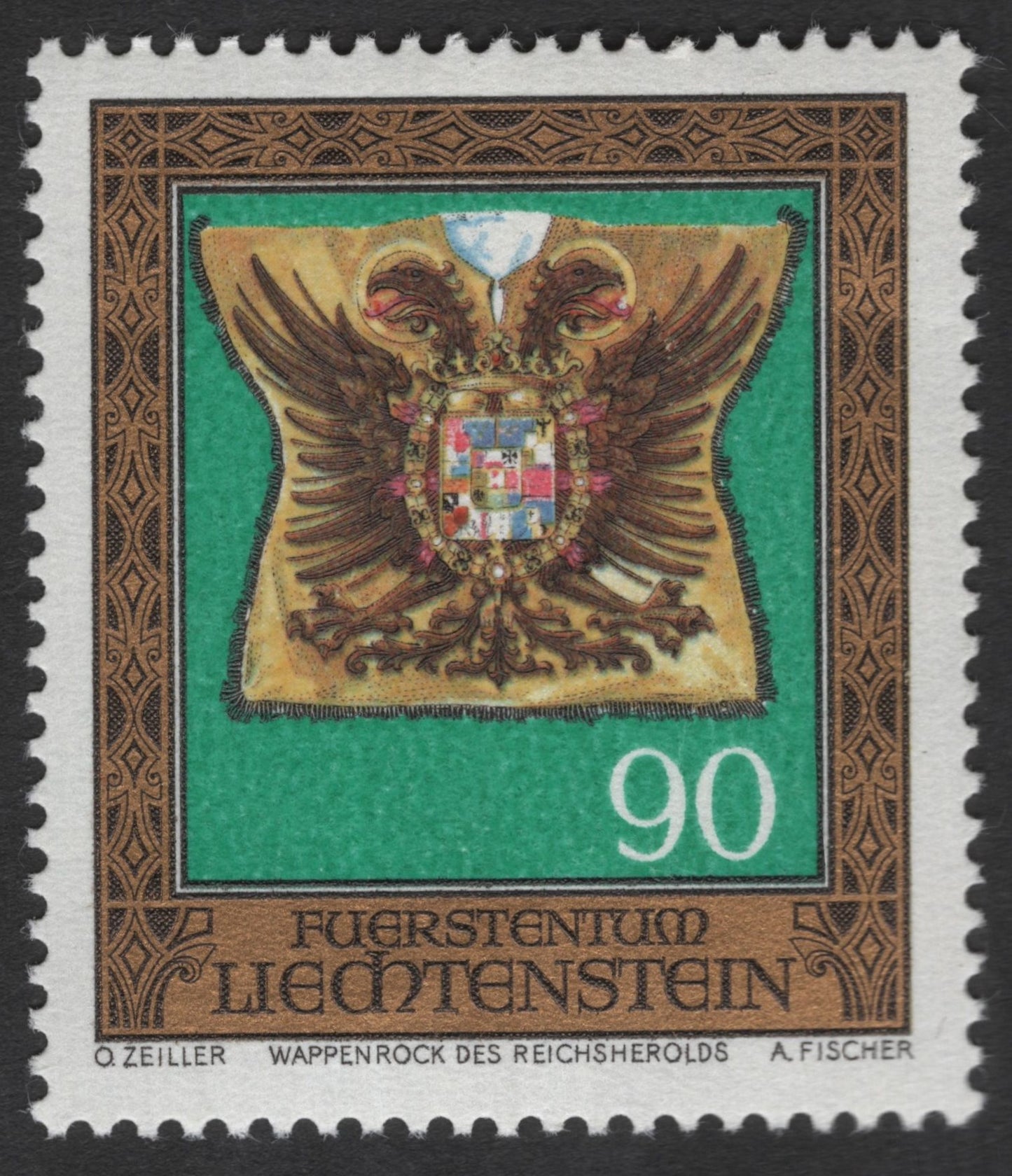 SCG11631 - Liechtenstein Imperial Heraldic Banner – Reichsherold Coat (90 Rappen)