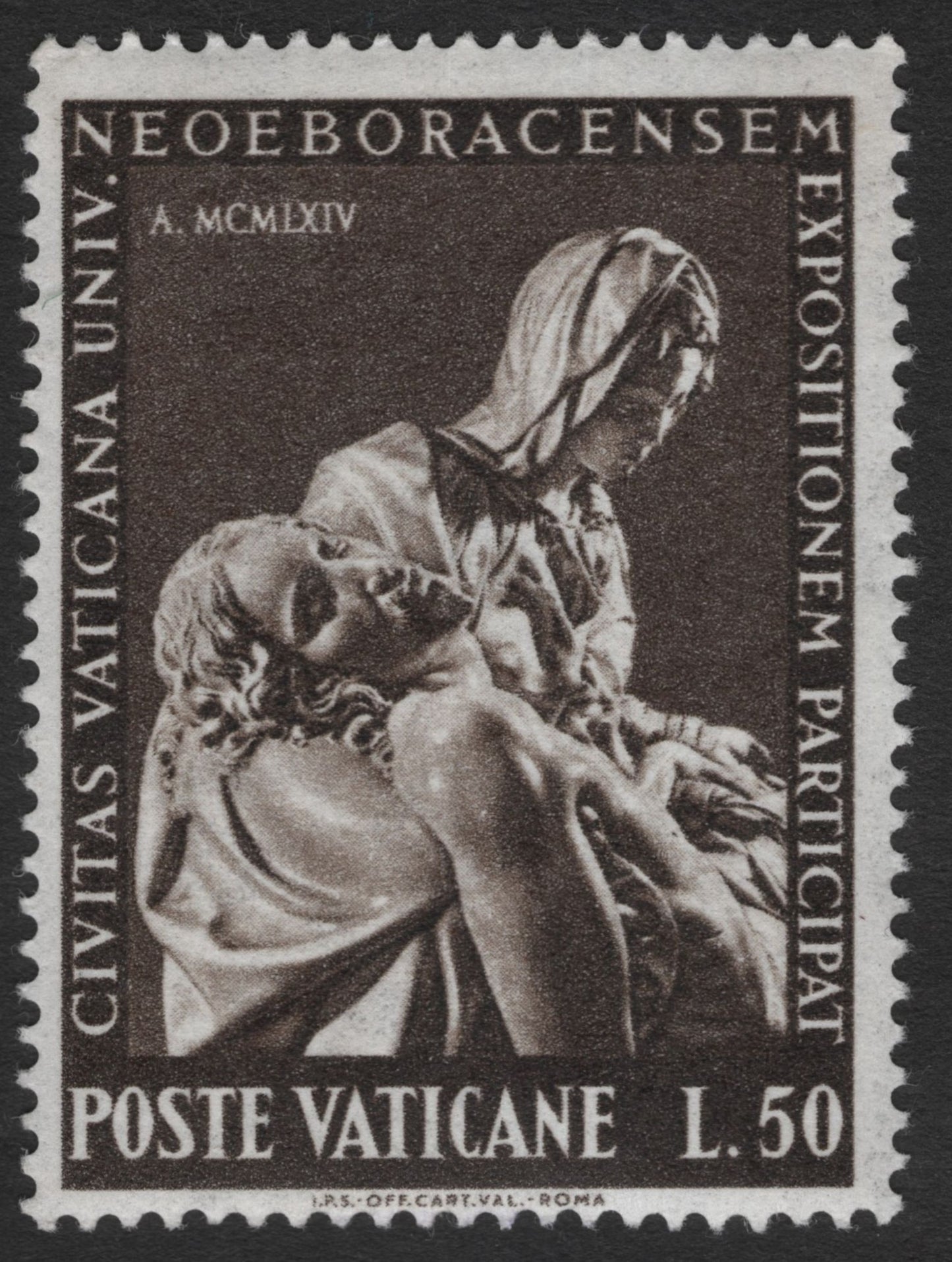 SCG11613 - Vatican City 1964 New York World’s Fair Participation – Michelangelo Pietà (L.50)
