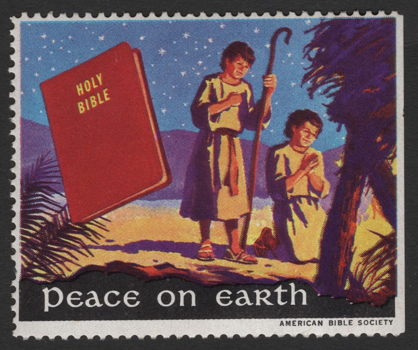 SCG11617 - United States – American Bible Society “Peace on Earth” Poster Stamp