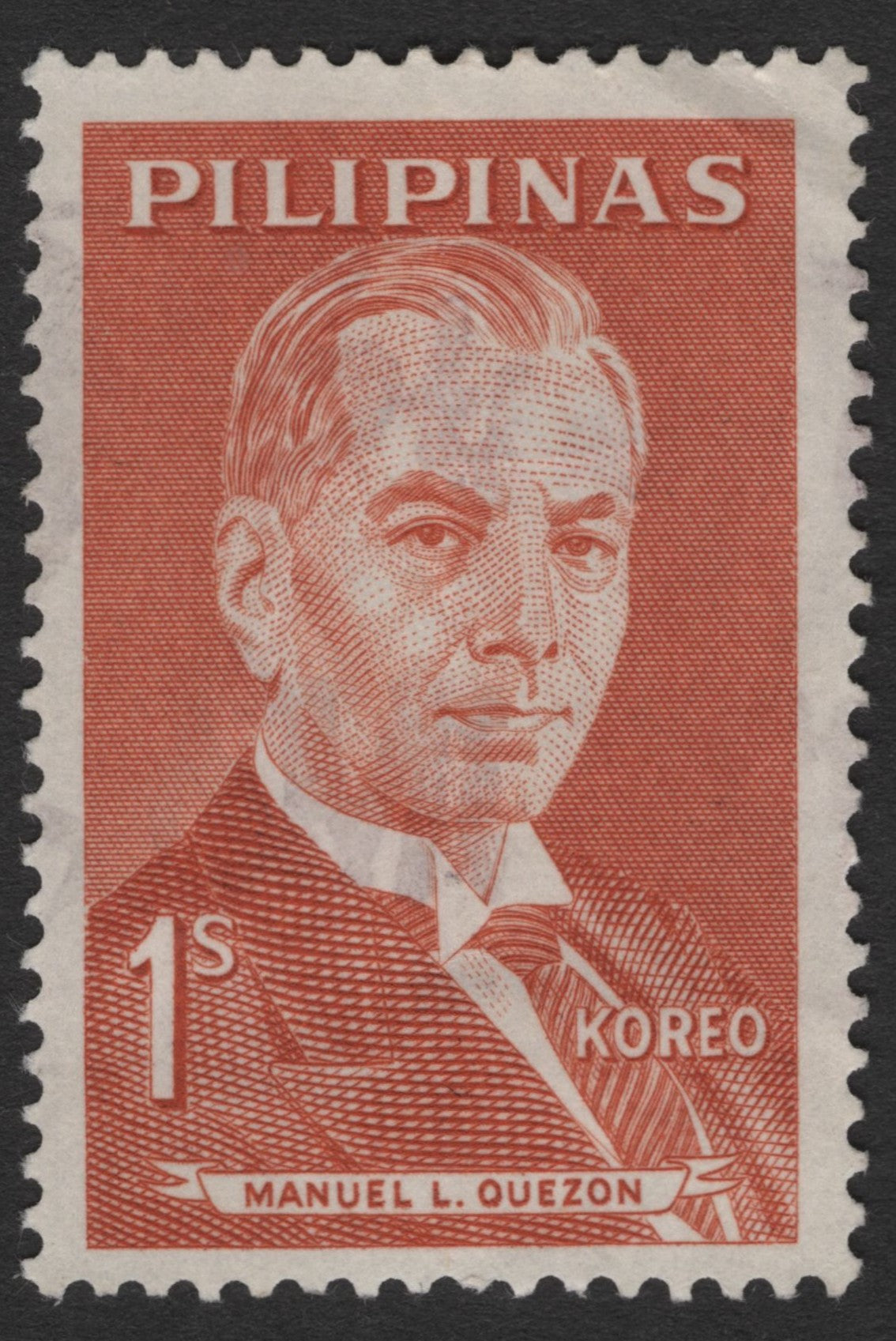 SCG11674 - Philippines 1s Manuel L. Quezon Definitive Stamp