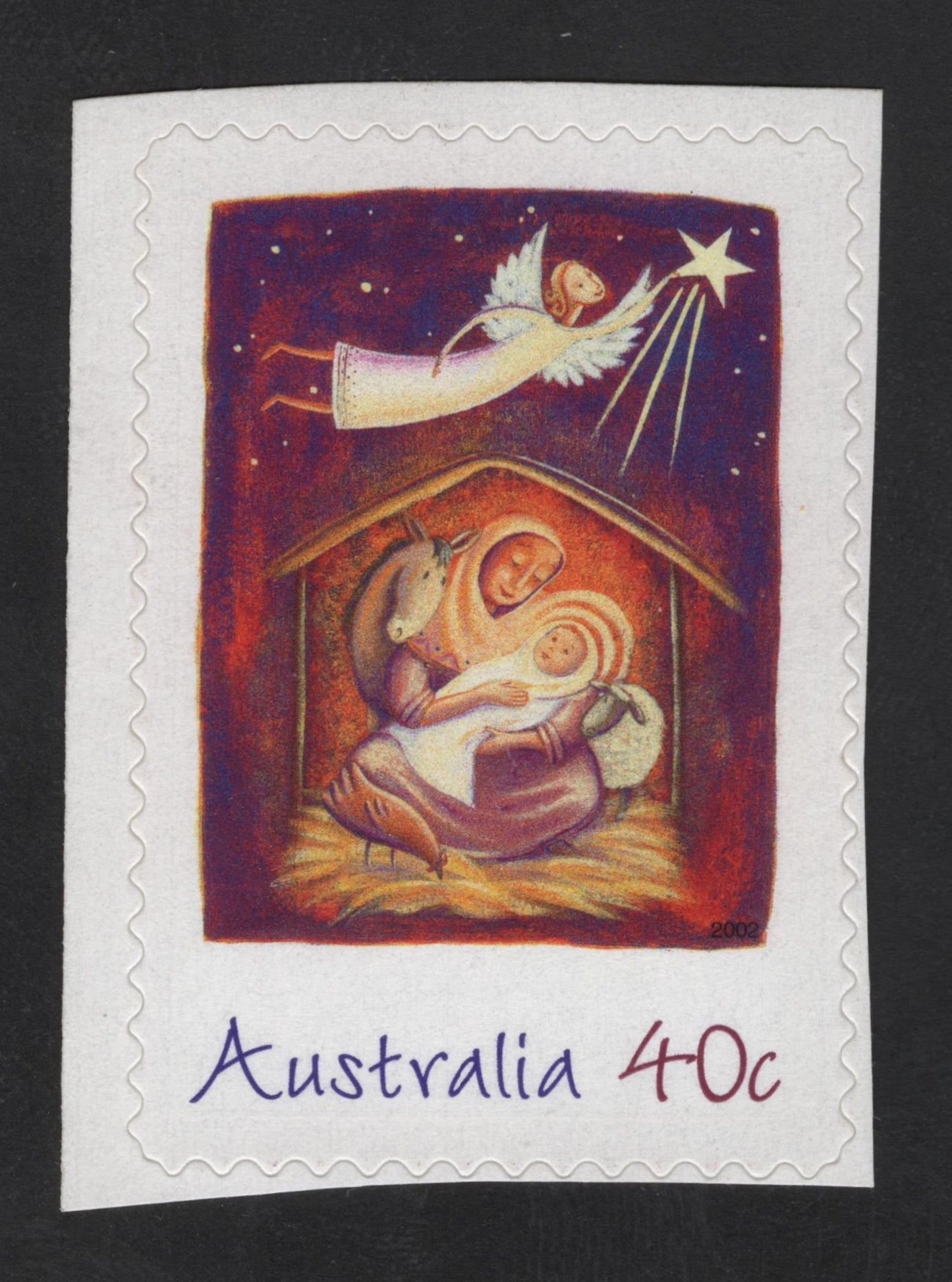 SCG12345 - Australia 2002 – Christmas Nativity 40c Stamp