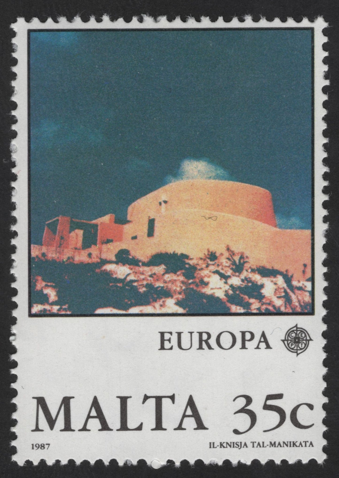 SCG12338 - Malta 1987 – Europa CEPT – Il-Knisja Tal-Manikata (35c)