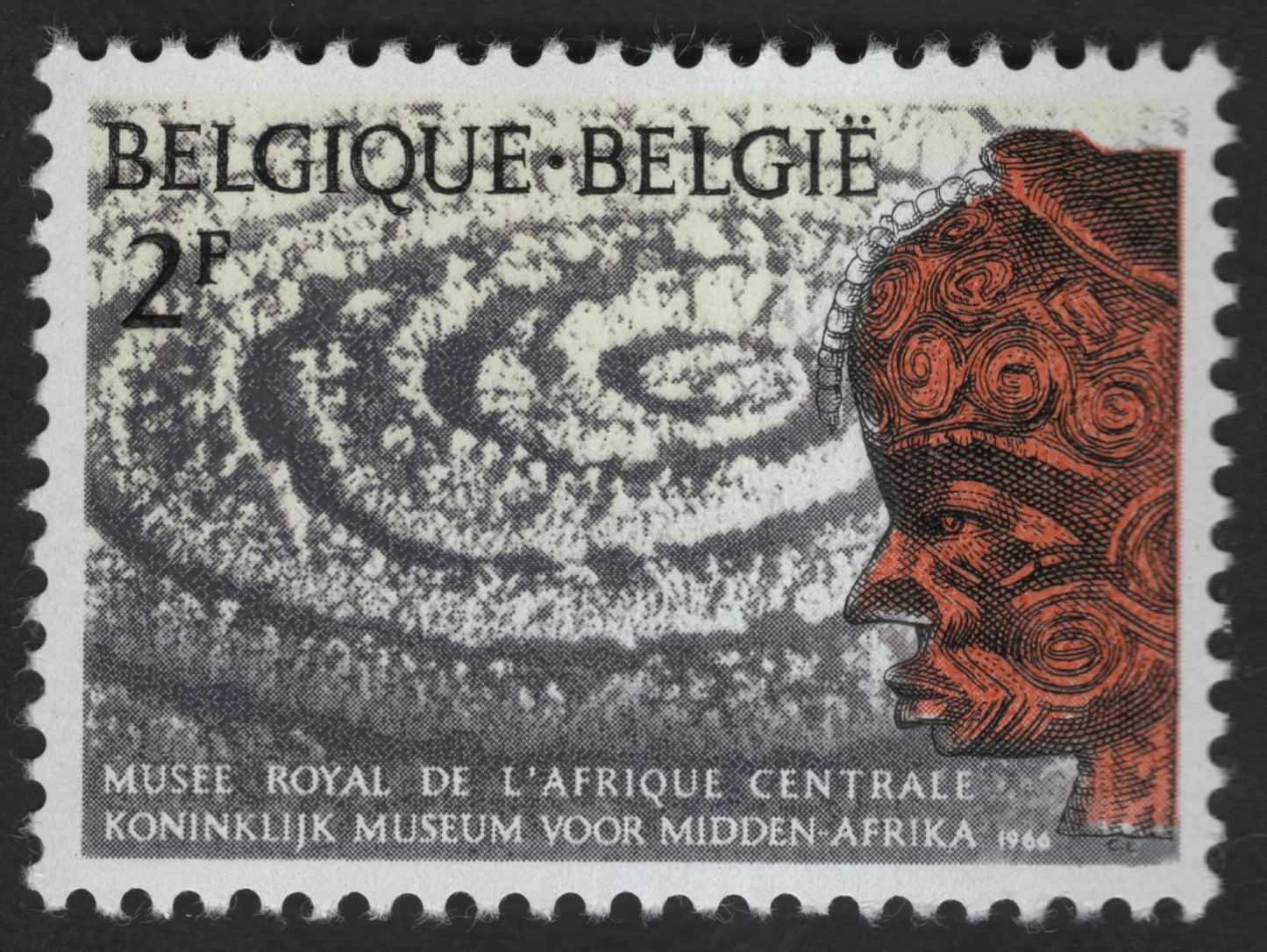 SCG13046 - Belgium 2F Royal Museum of Central Africa Stamp