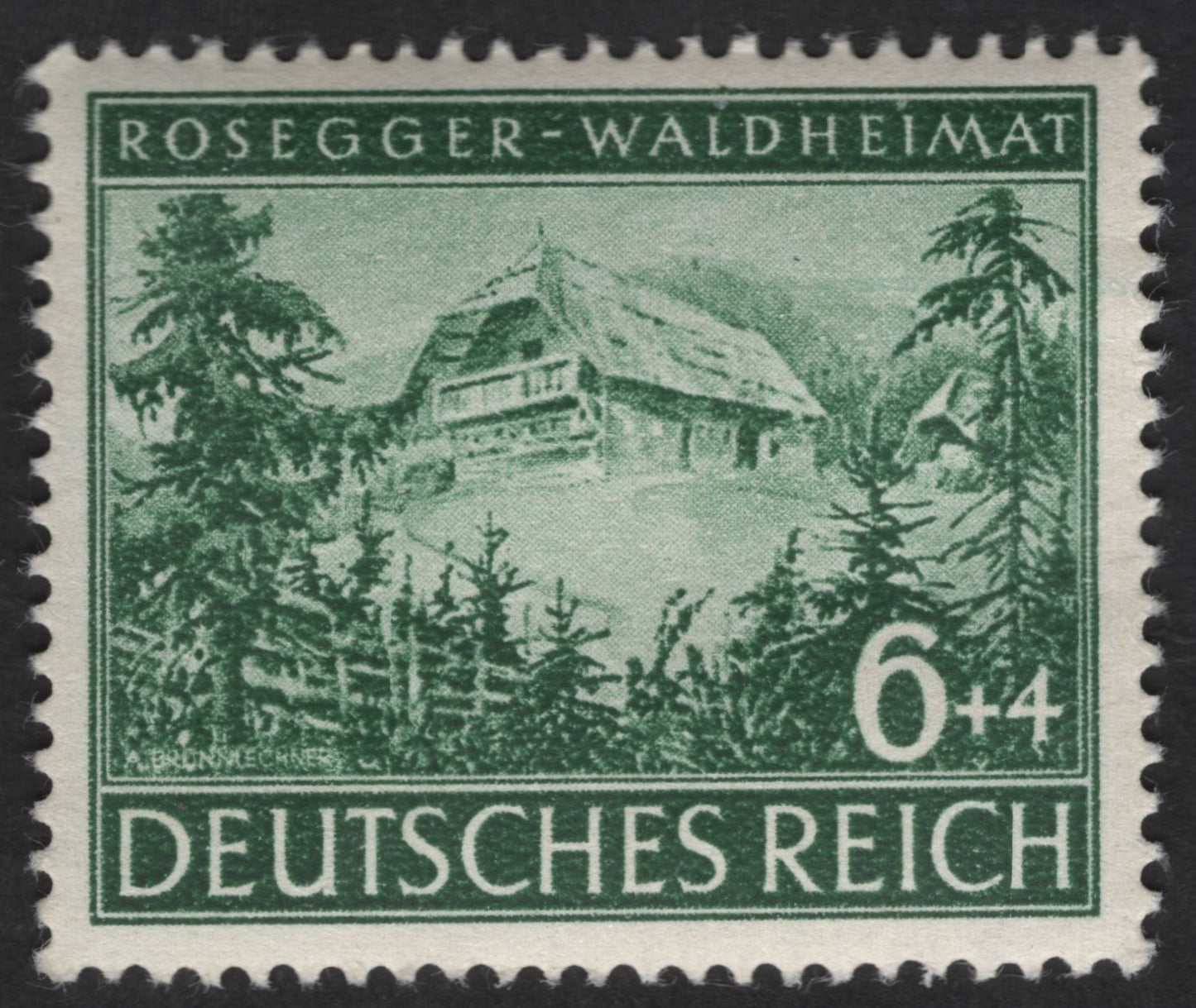 SCG13047 - Germany 1934 Rosegger Waldheimat Semi-Postal Stamp (6+4 Pfennig) – Deutsches Reich