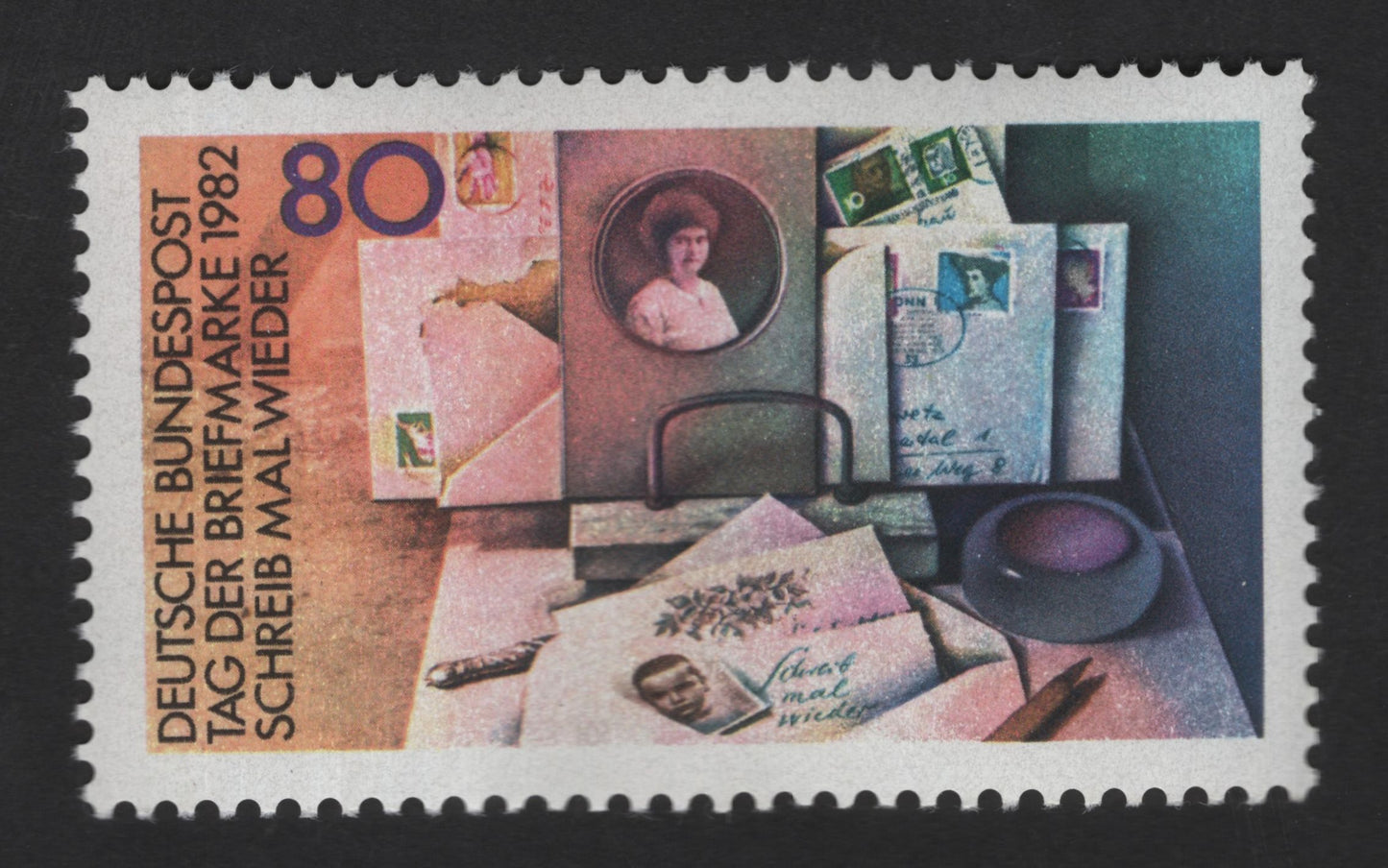 SCG13157 - Germany 1982 – Day of the Stamp & Letter Writing Theme (80 Pf)