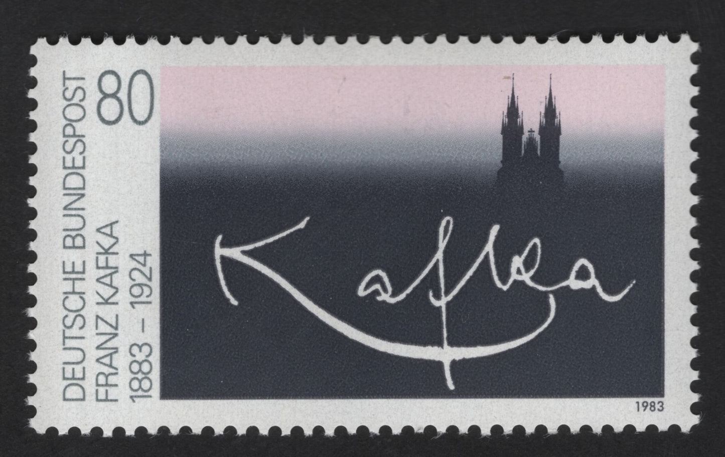 SCG13163 - Germany 1983 – Franz Kafka Literary Commemorative Stamp (80 Pfennig)
