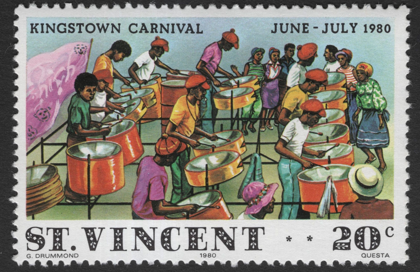 SCG11918 - St. Vincent 1980 Kingstown Carnival – Steel Band Festival (Pair)