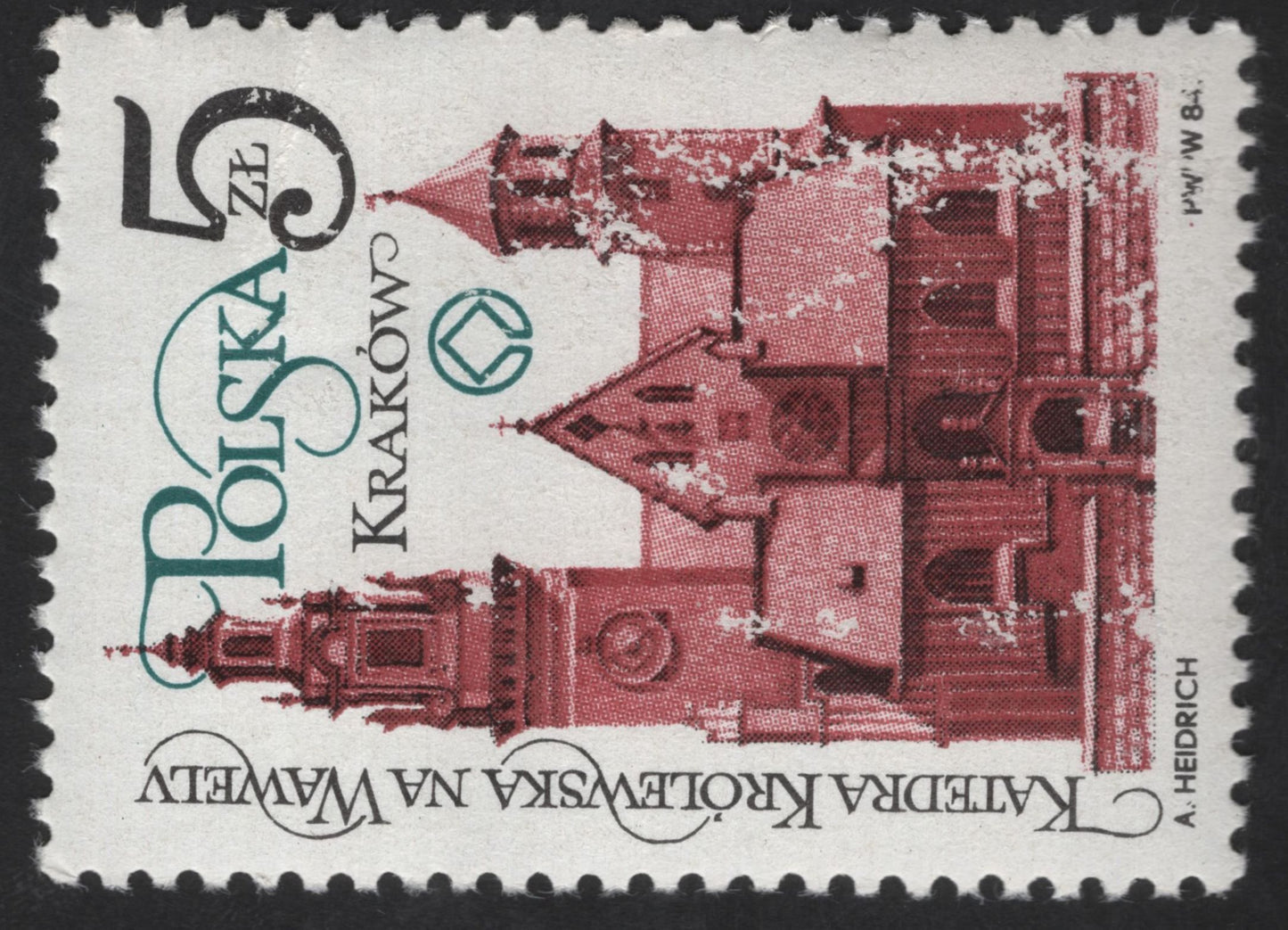 SCG13259 - Poland 1984 – Wawel Royal Castle & Cathedral, Kraków Architectural Heritage Stamps