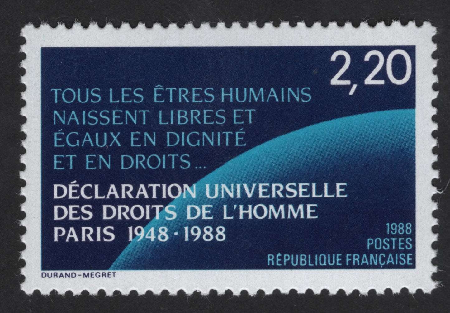 SCG13180 - France 1988 – Universal Declaration of Human Rights 40th Anniversary (2.20 F)