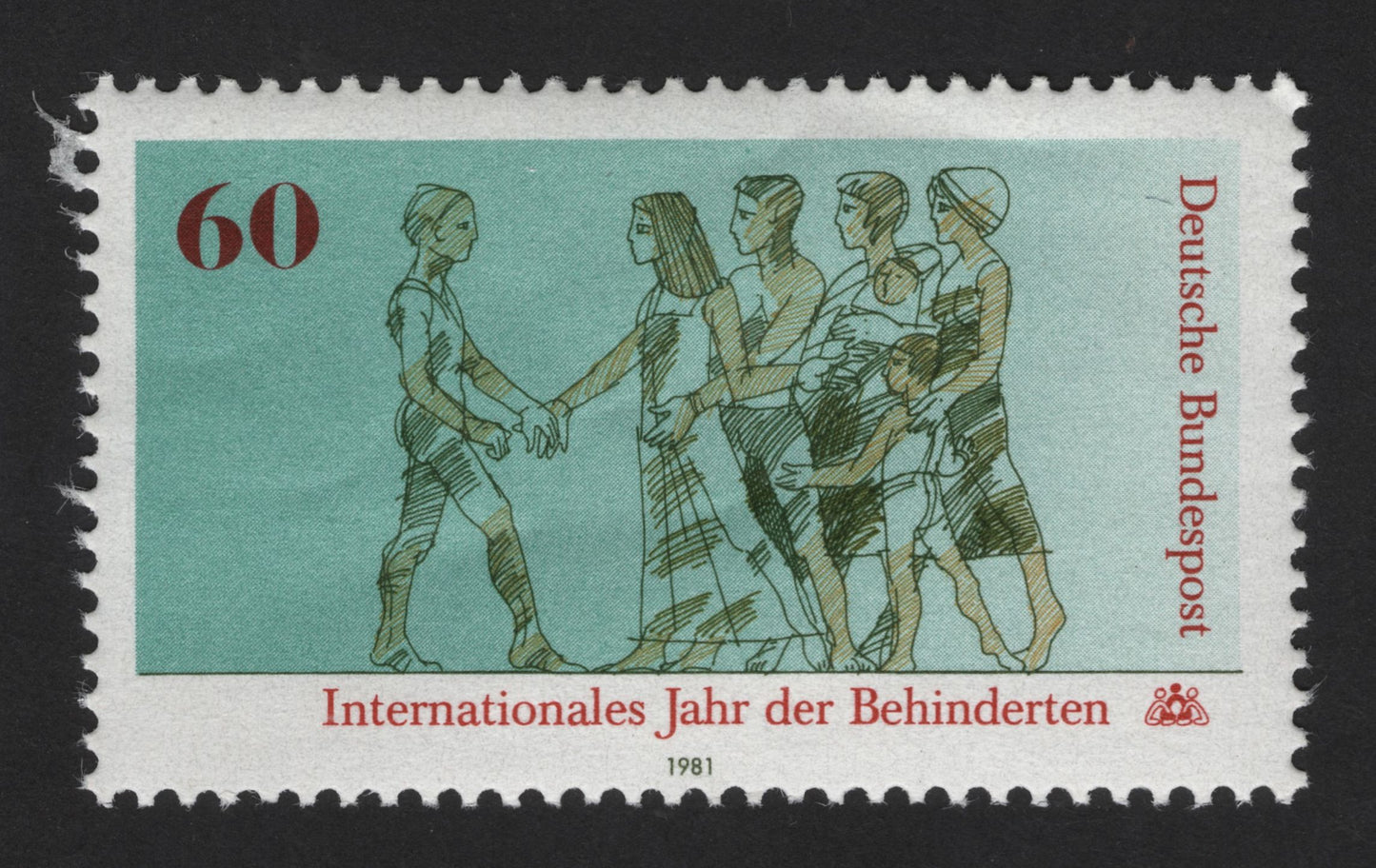 SCG13175 - Germany 1981 – International Year of Disabled Persons Stamp (60 Pfennig)
