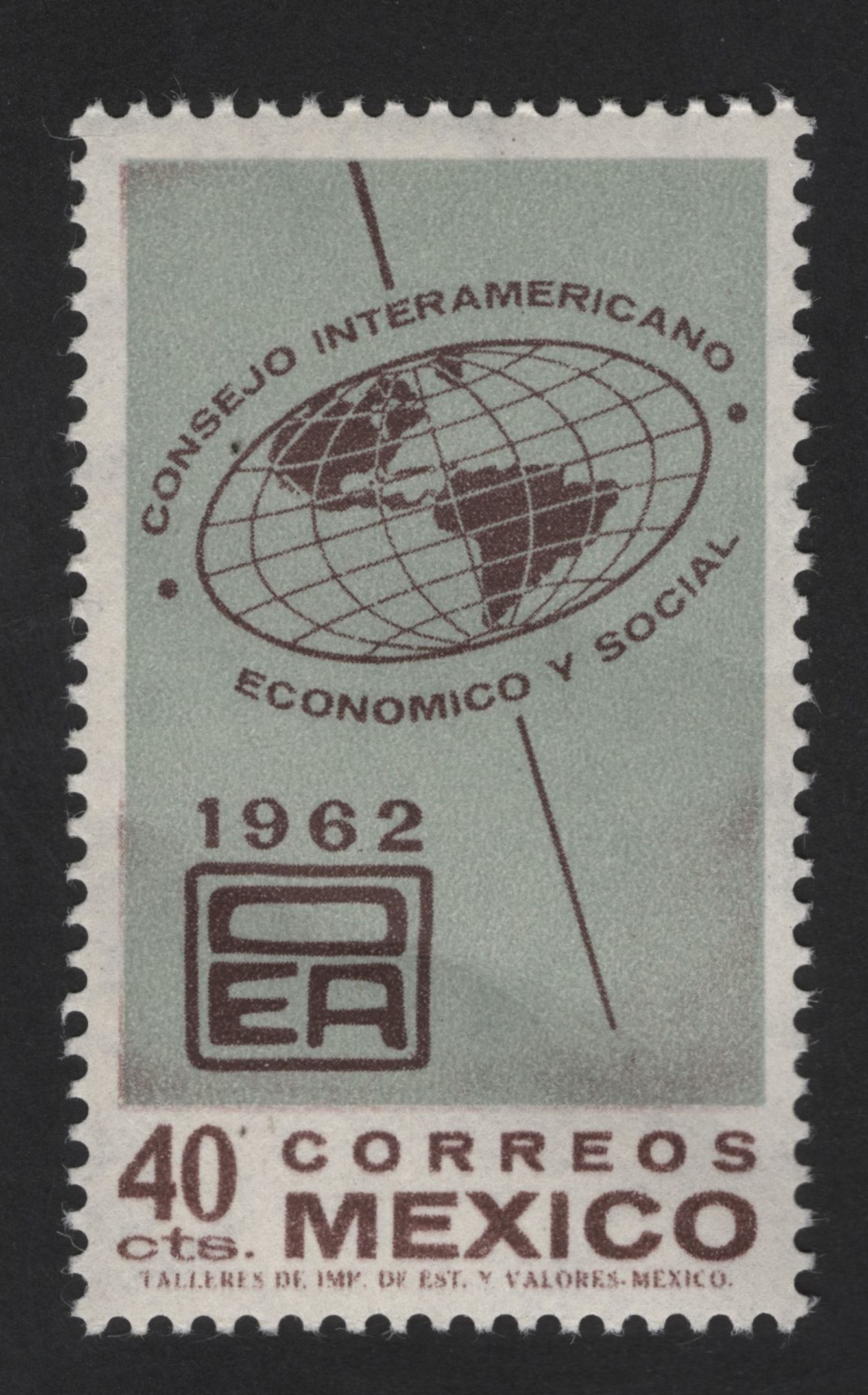 SCG13114 - Mexico 1962 – Inter-American Economic and Social Council (OEA) 40¢ Stamp