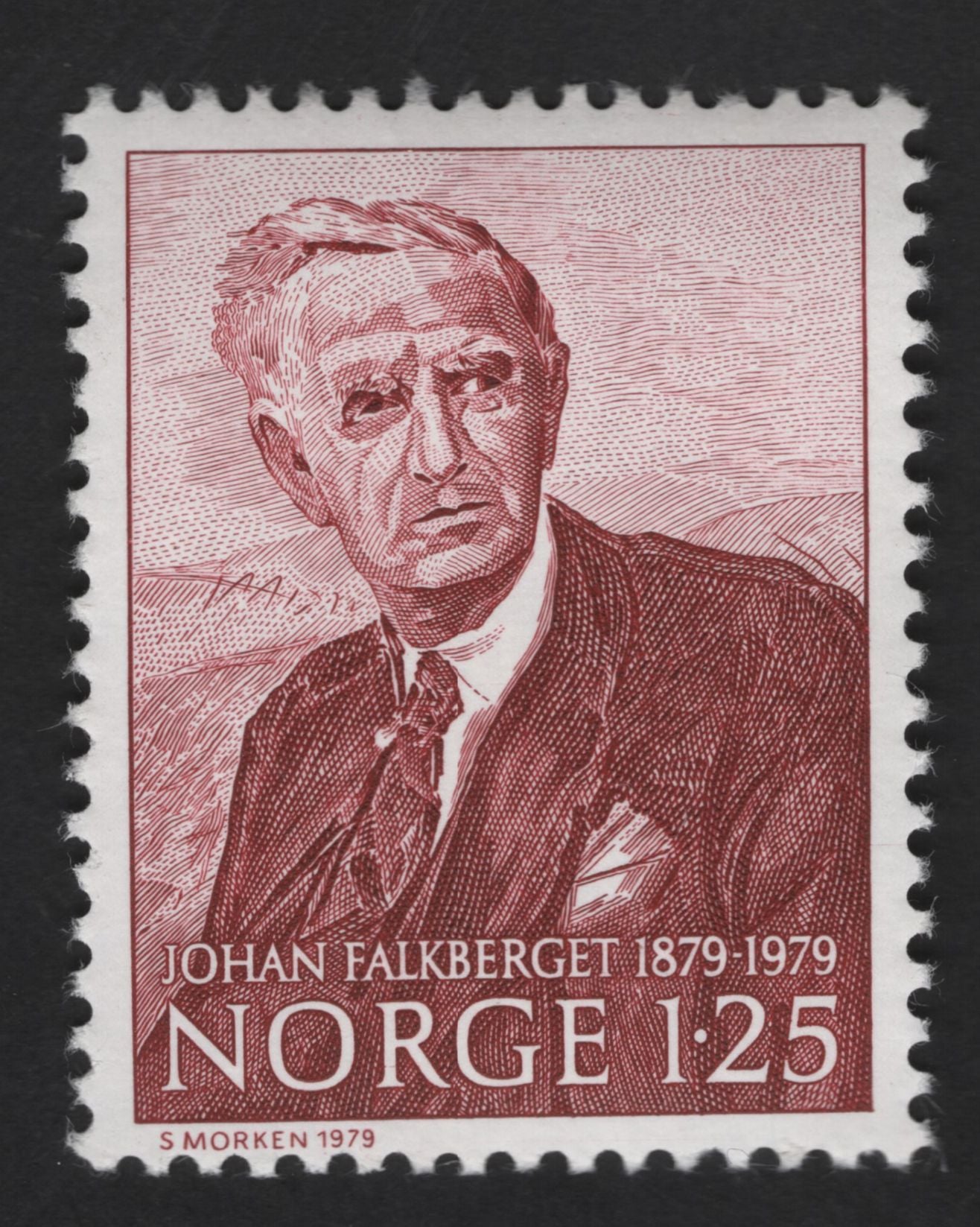 SCG13120 - Norway 1979 – Johan Falkberget Birth Centenary 1.25 Kr Stamp