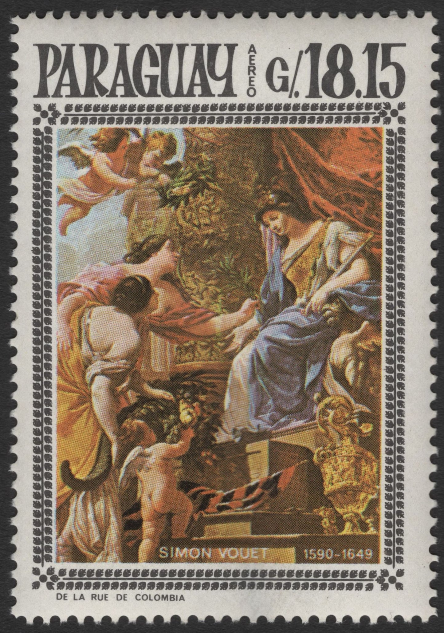 SCG11971 - Paraguay Classical European Masterpieces Stamp Set