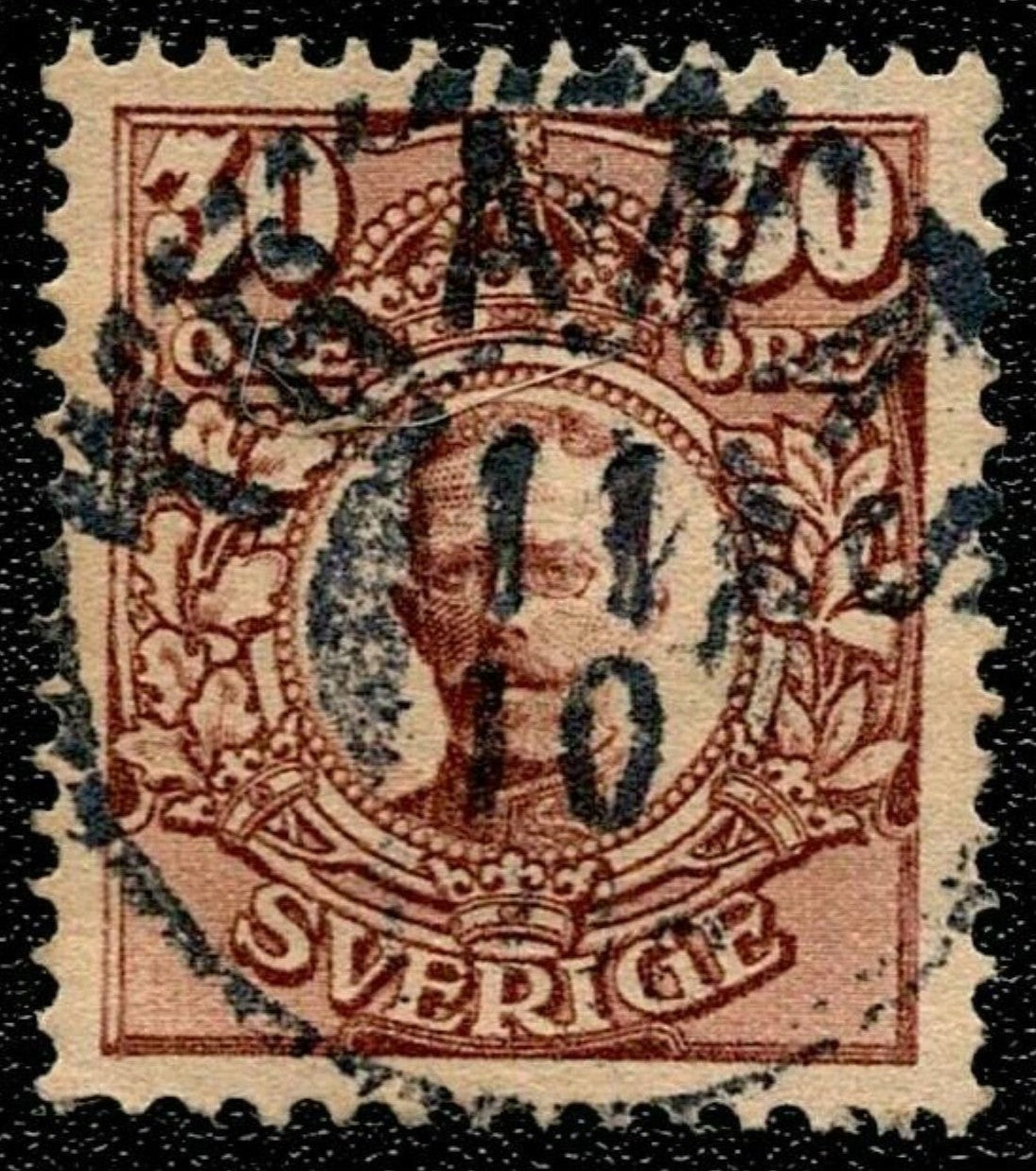 SCG1639 - Sweden 30 Öre King Gustav V Stamp (Used)
