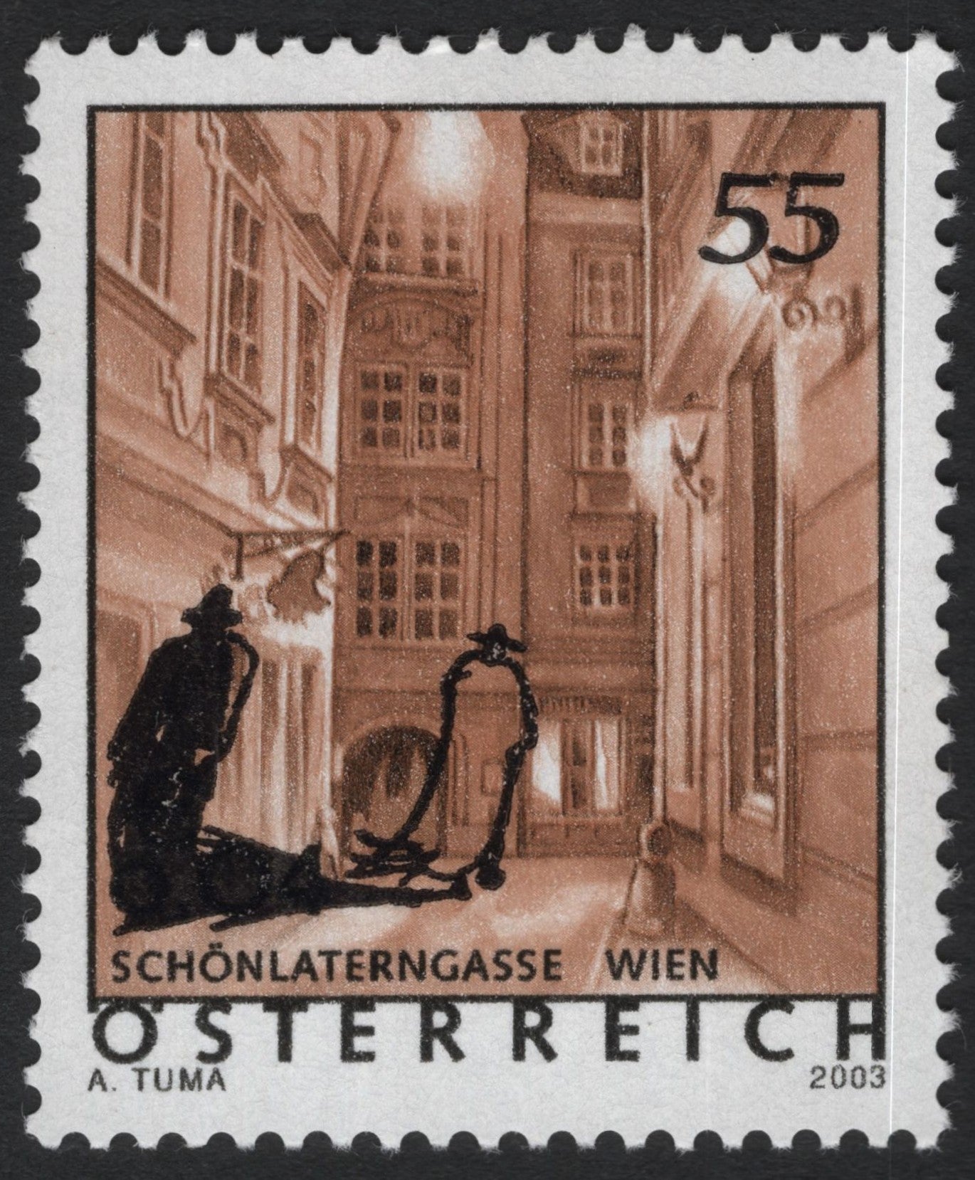 SCG9838 - Austria (Österreich) 2003 – Schönlaterngasse Street Scene, Vienna – 55c